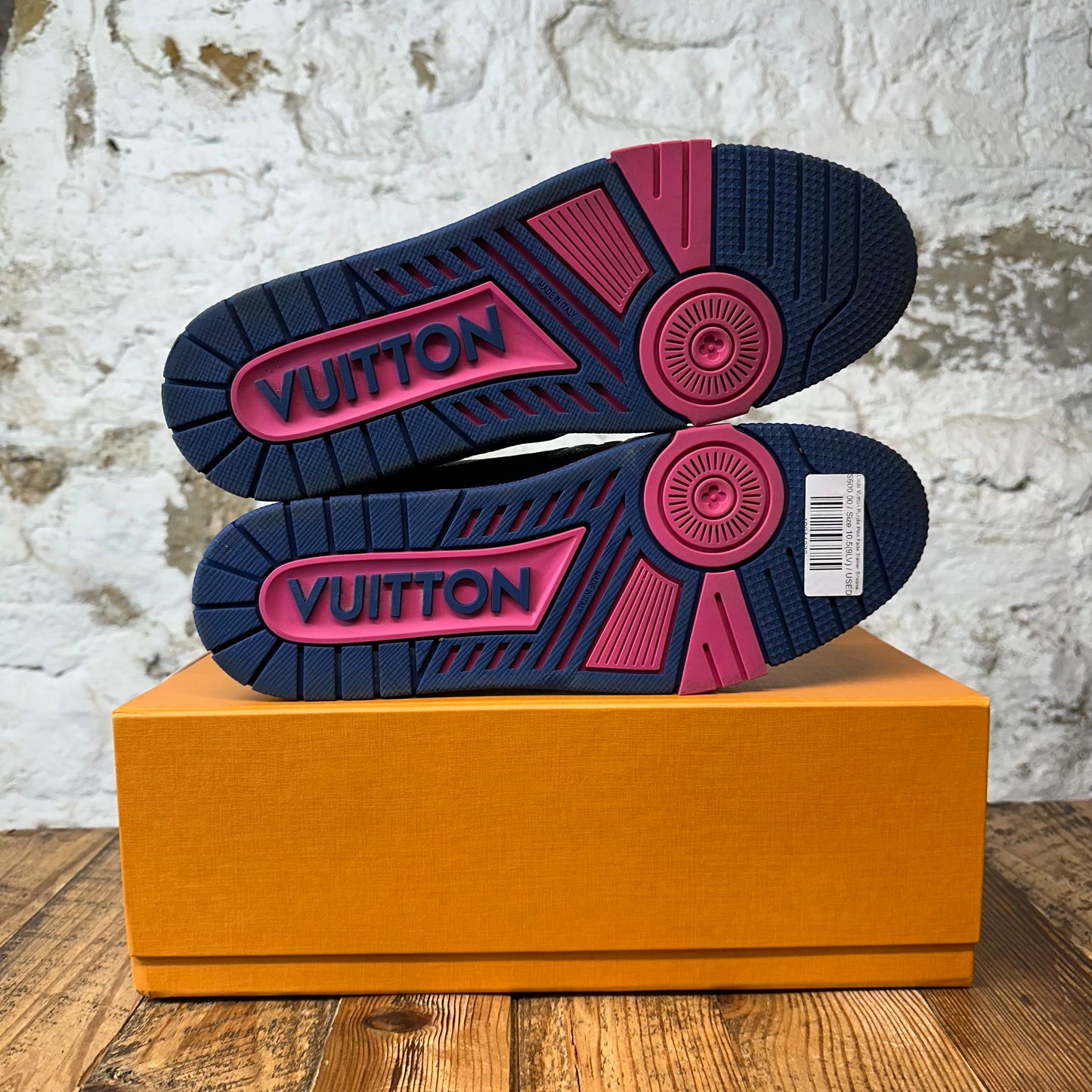 Louis Vuitton Purple Pink Fade Trainer Sneaker Sz 10.5 (9LV)