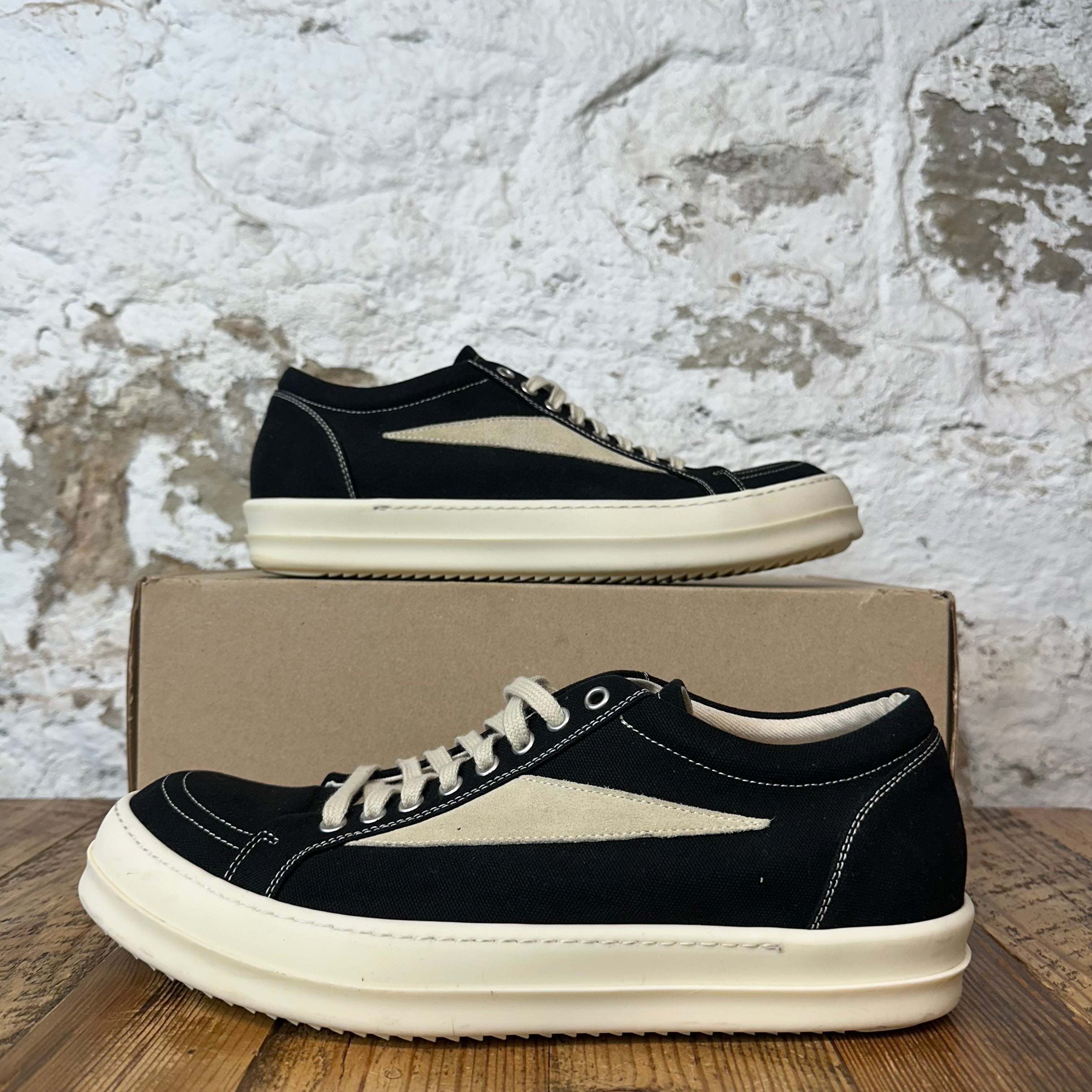 Rick Owens DRKSHDW Vintage Black MIlk Sneaker Sz 11 (44)