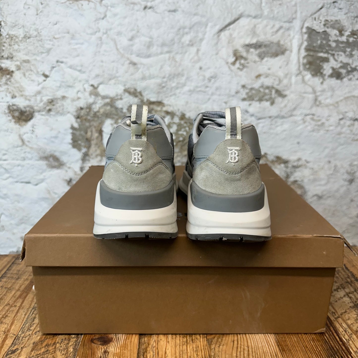 Burberry Jack Triple Grey White Sneaker Sz 11 (44)
