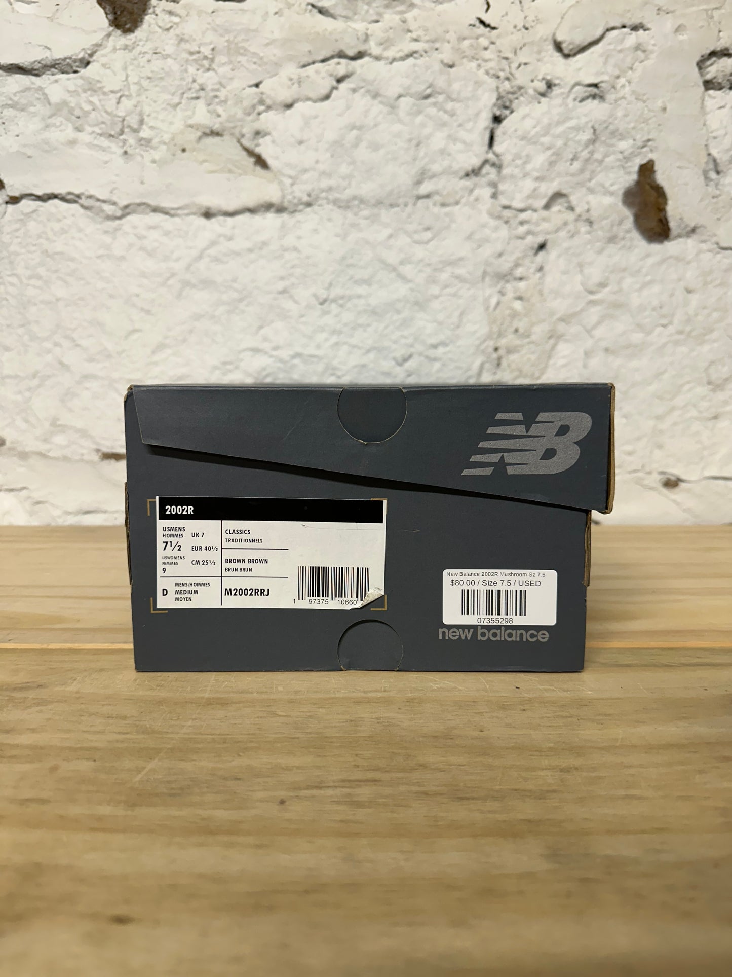 New Balance 2002R Mushroom Sz 7.5