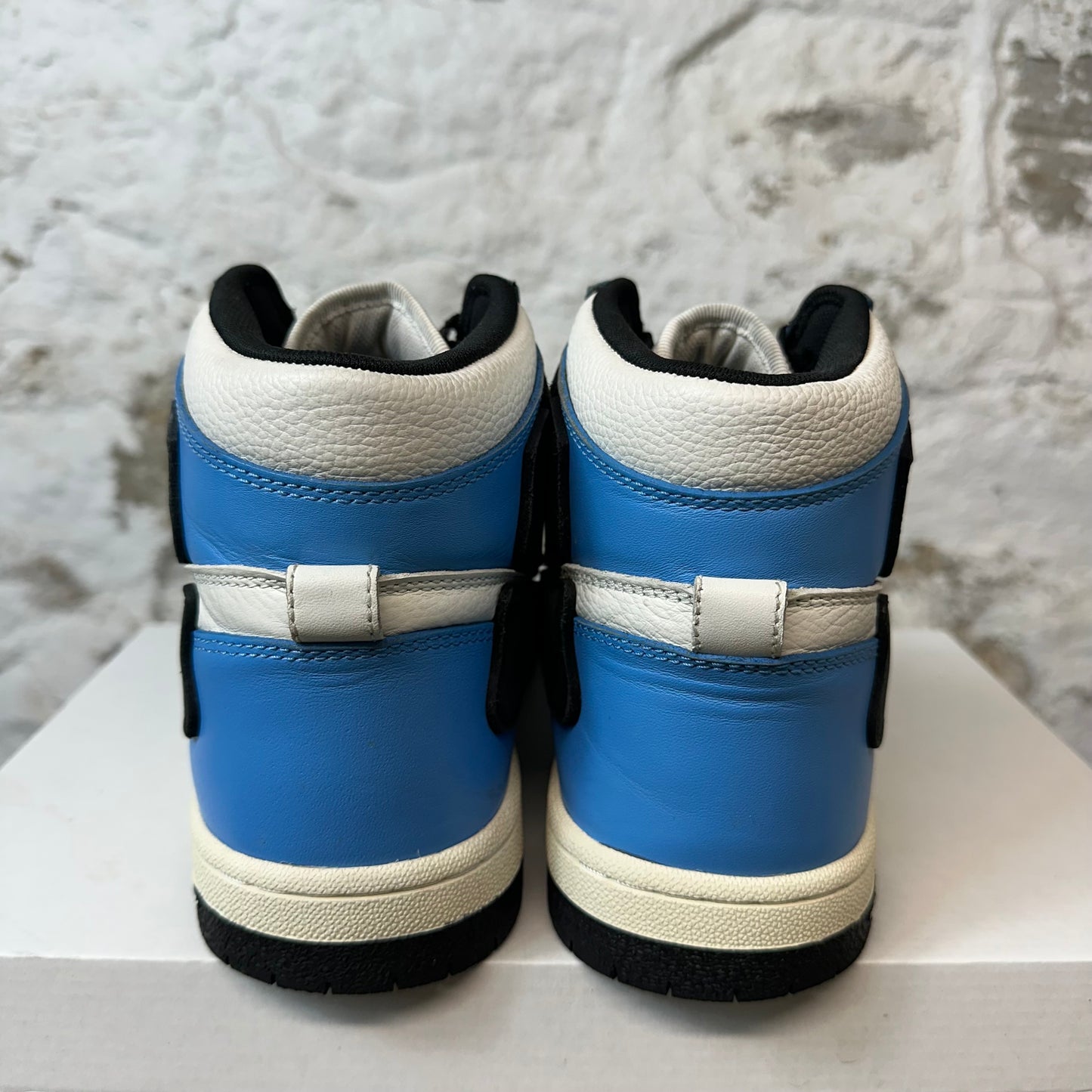 Amiri Black Skeleton High Blue White Sneaker Sz 10 (43) No Box