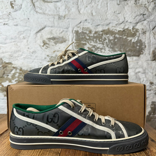 Gucci Tennis 1977 Grey GG Monogram Sneaker Sz 11