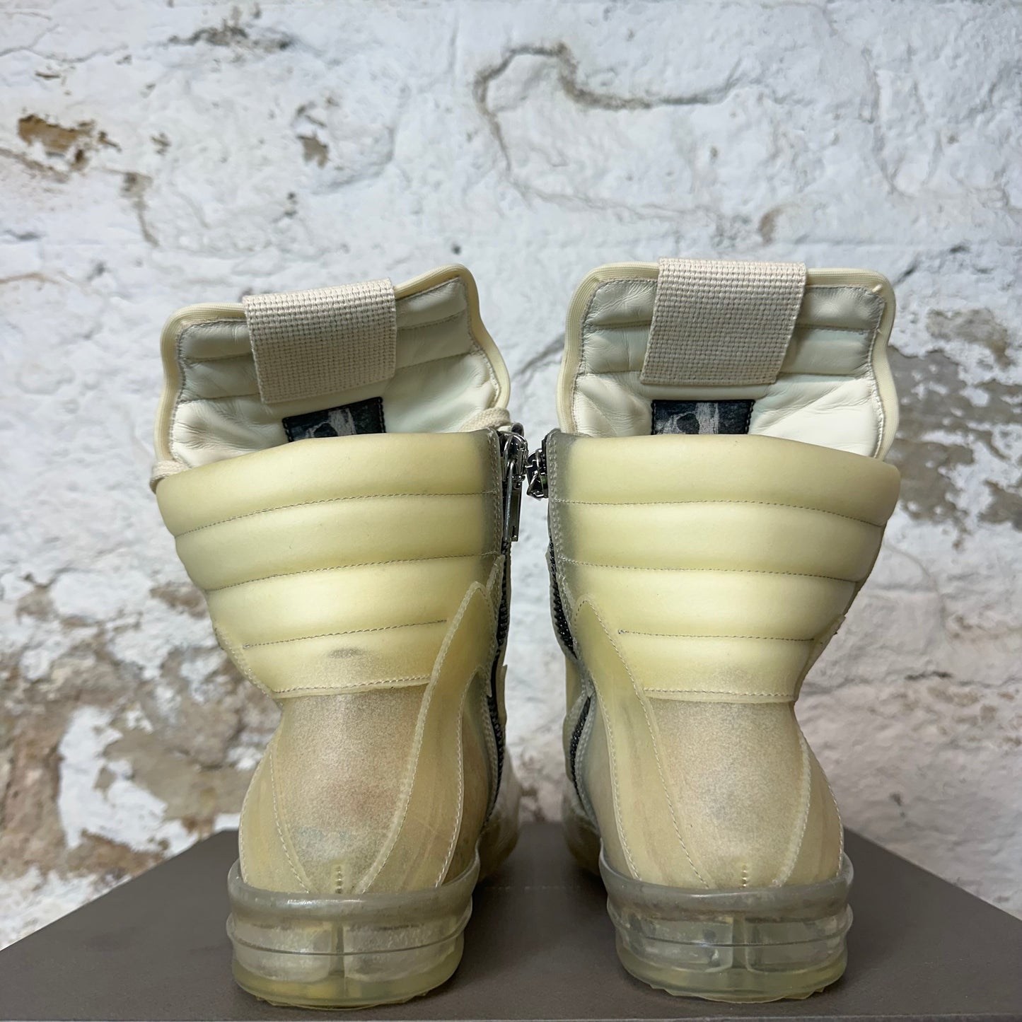 Rick Owens Geobasket Natural Clear Sneaker Sz 10 (43)