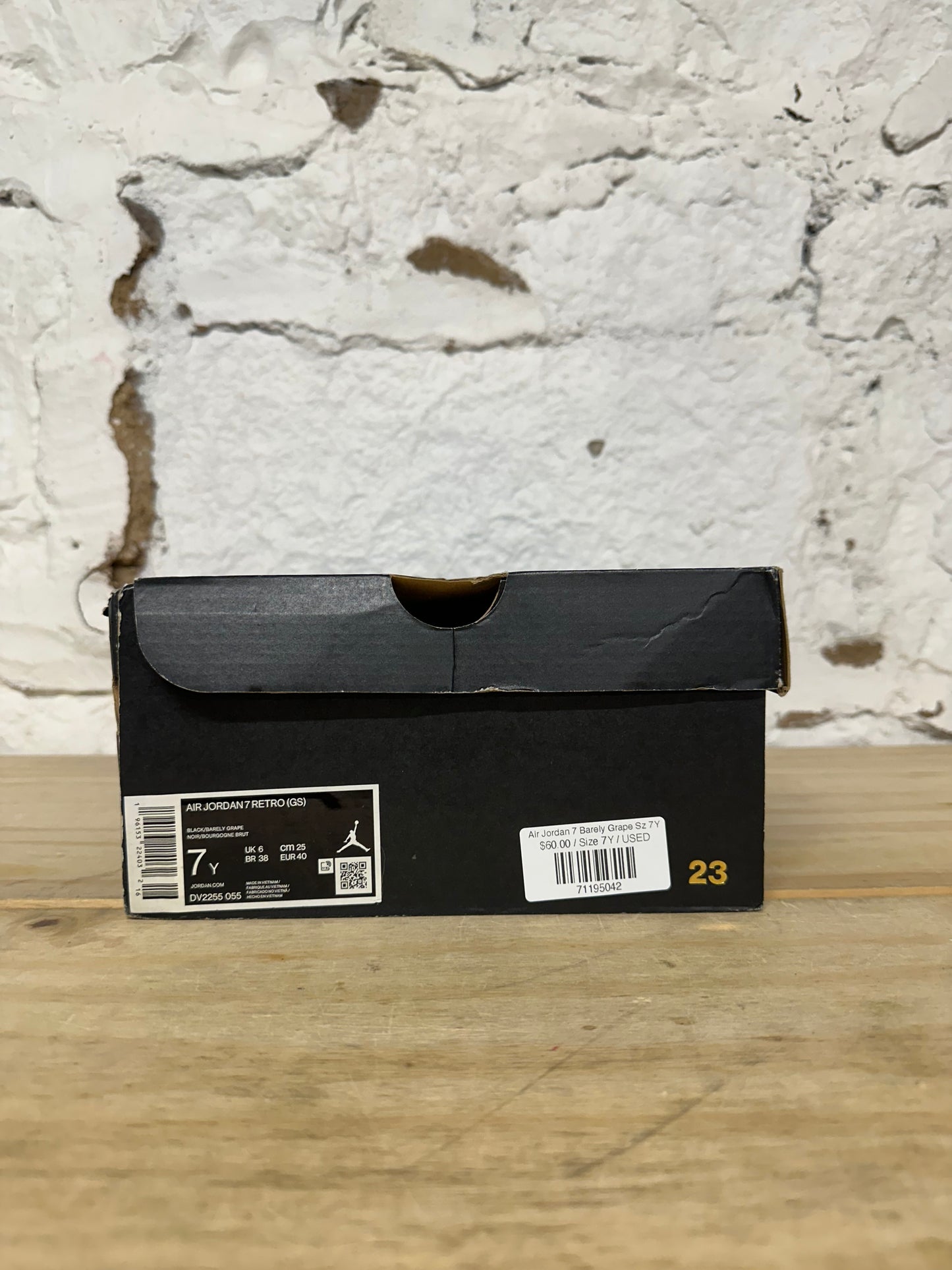 Air Jordan 7 Barely Grape Sz 7Y