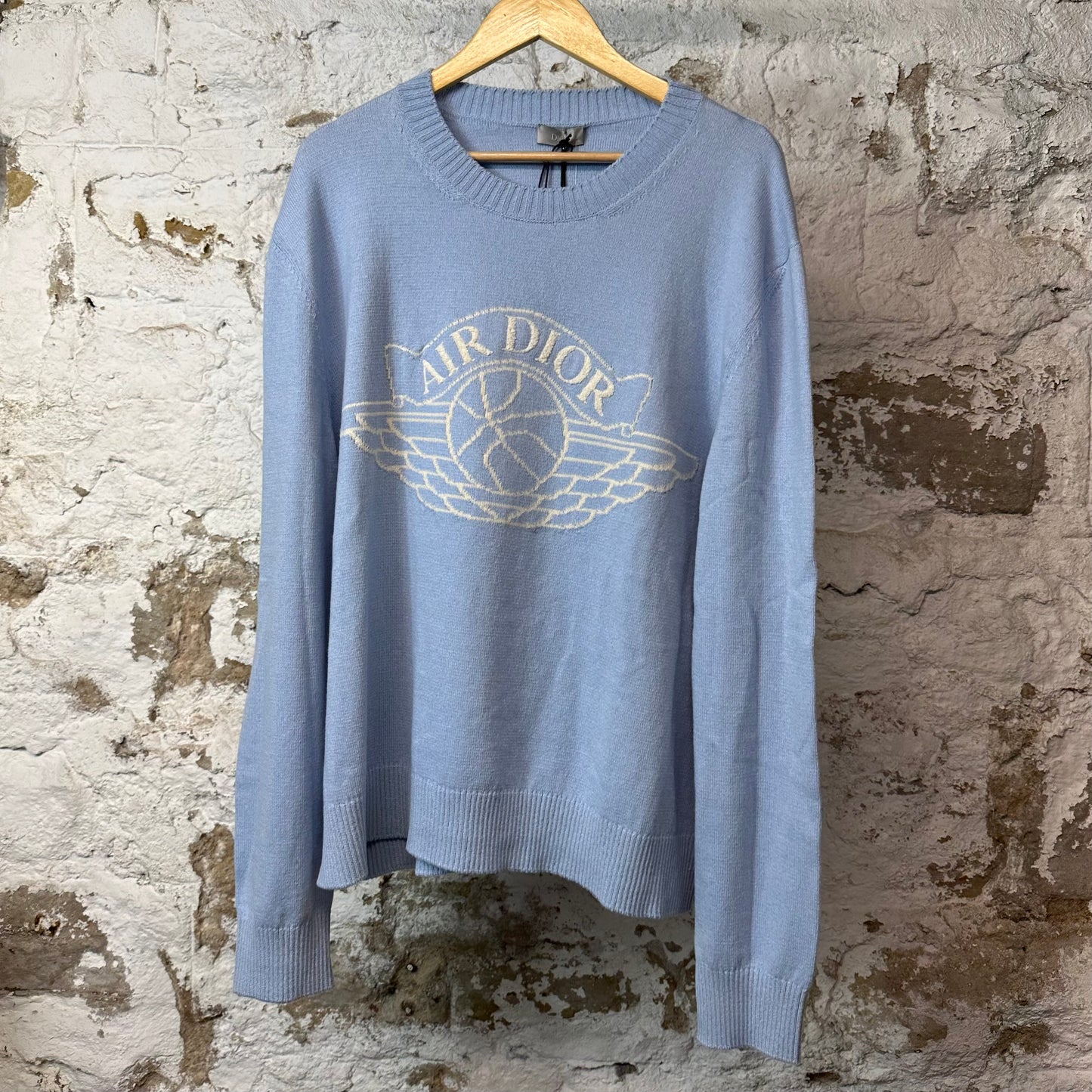 Christian Dior x Jordan Wings Sweater Blue Sz 3XL (XL) DS