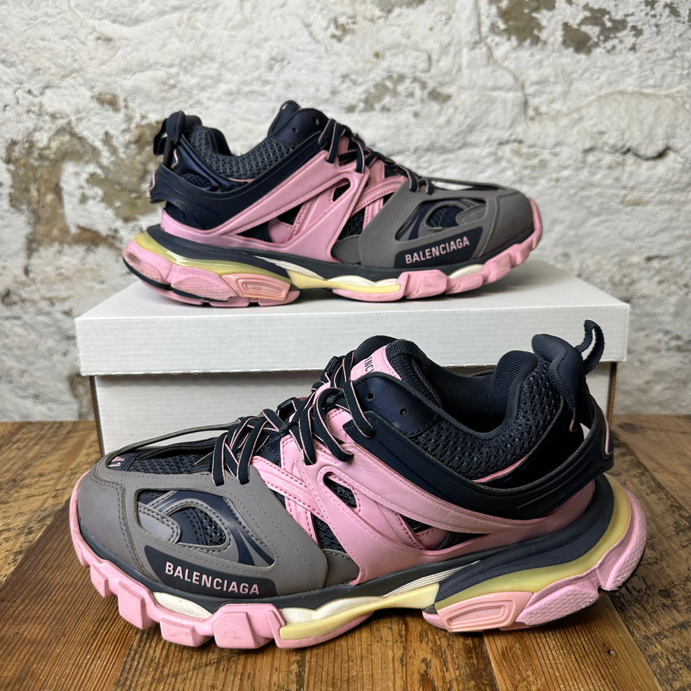 Balenciaga Track Runner Pink Navy Gray Sz 8 (41) No Box