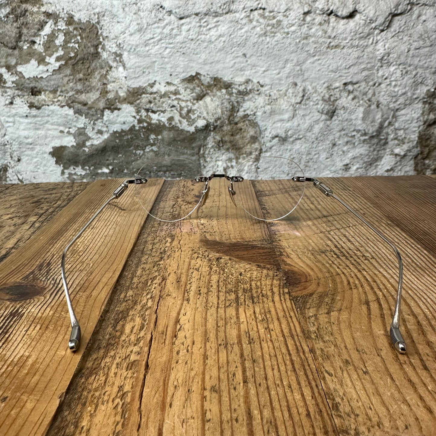 Chrome Hearts Sofffffffers I Rimless Clear Silver Glasses