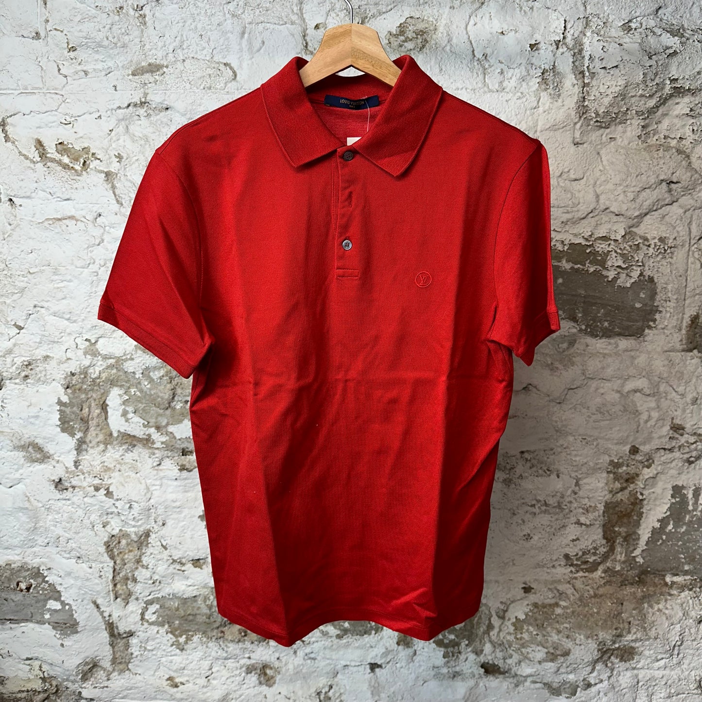 Louis Vuitton Small Logo Polo Shirt Red Sz M