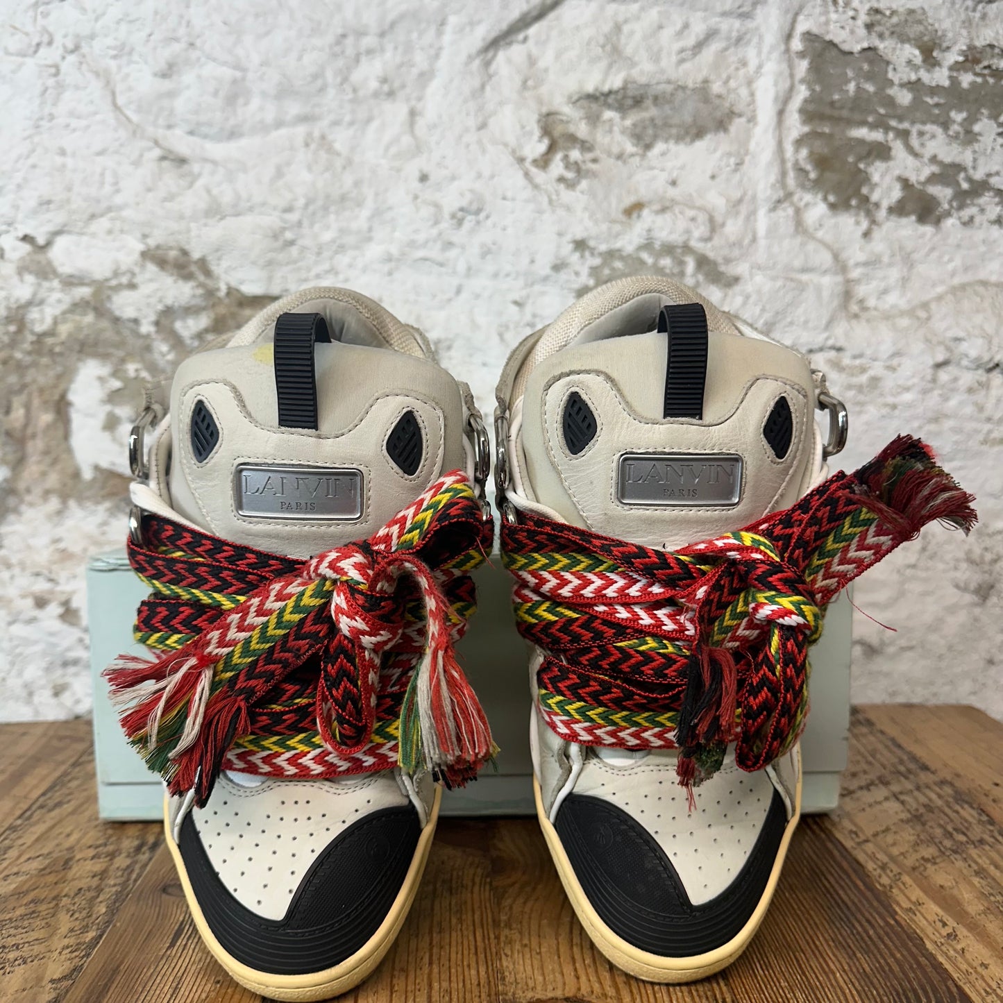 Lanvin Curb Multicolor Lace Grey Sneaker Sz 9 (42)