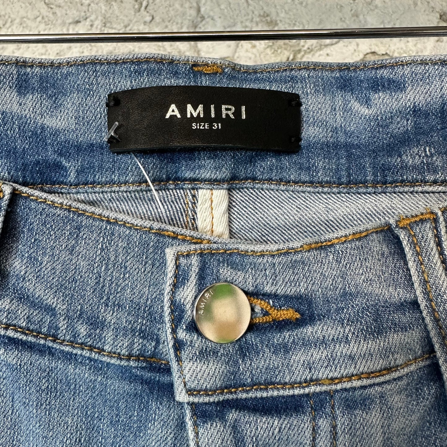 Amiri Plain Light Blue Denim Jeans Sz 31