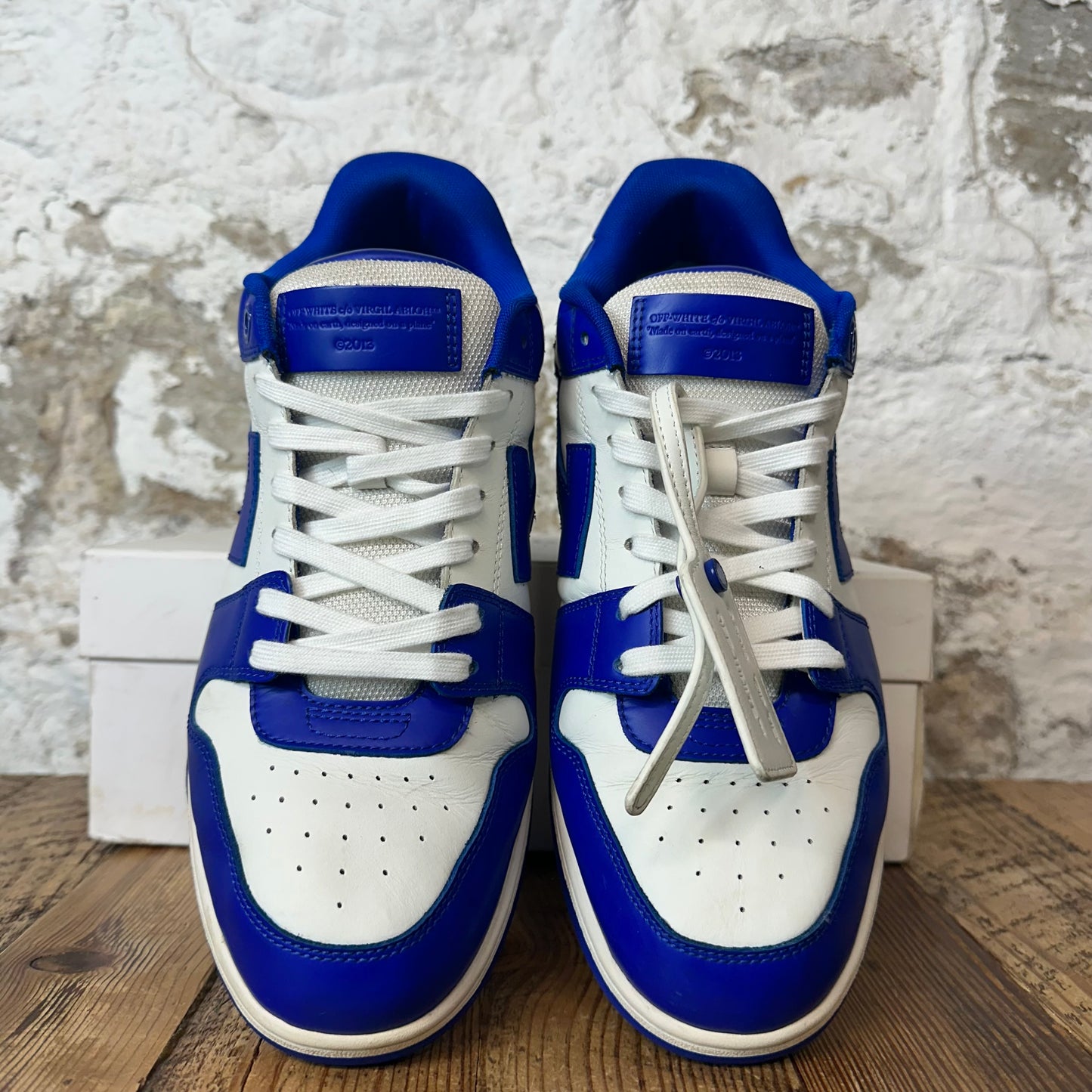Off-White Out Of Office Royal Blue White Sneaker Sz 12 (45)