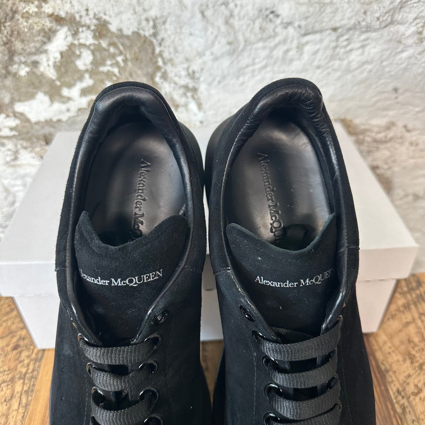 Alexander Mcqueen Triple Black Suede Sneaker Sz 12 (45)