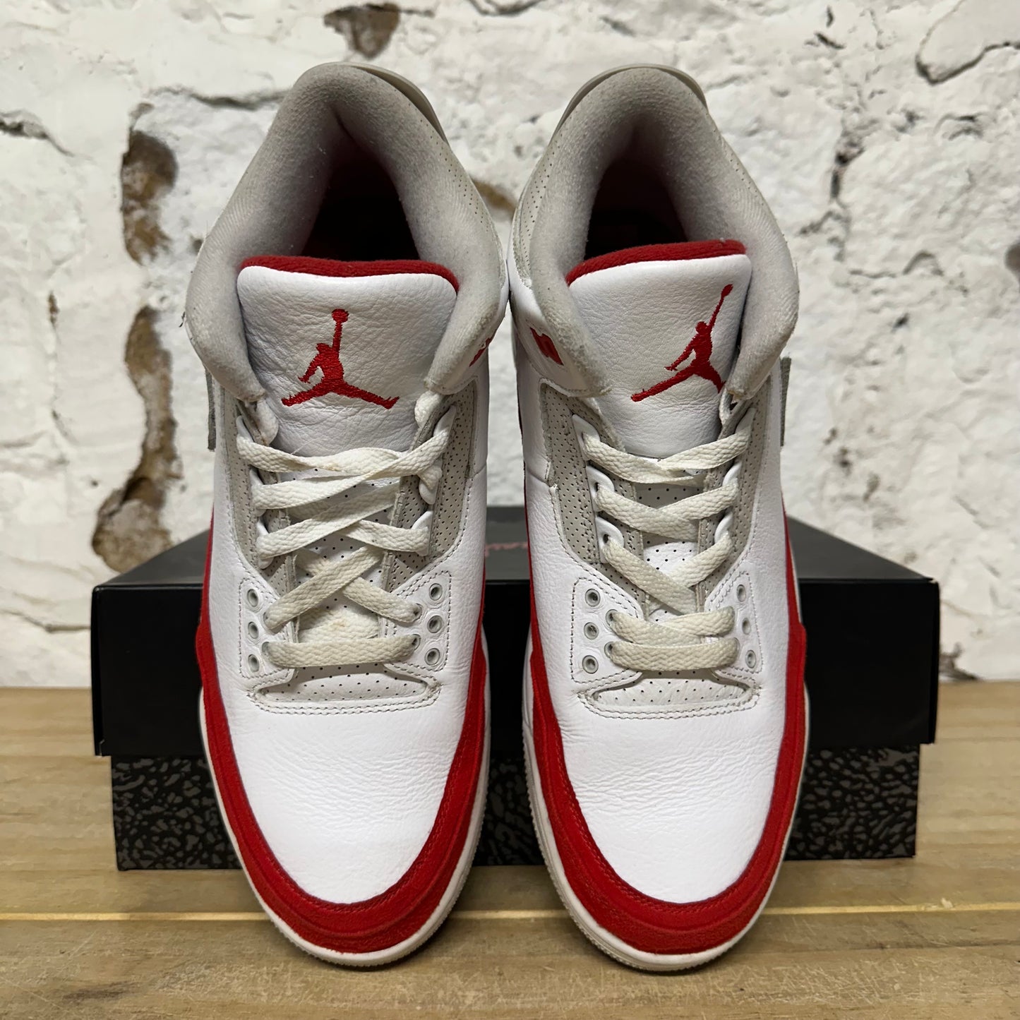 Air Jordan 3 Tinker White University Red Sz 11