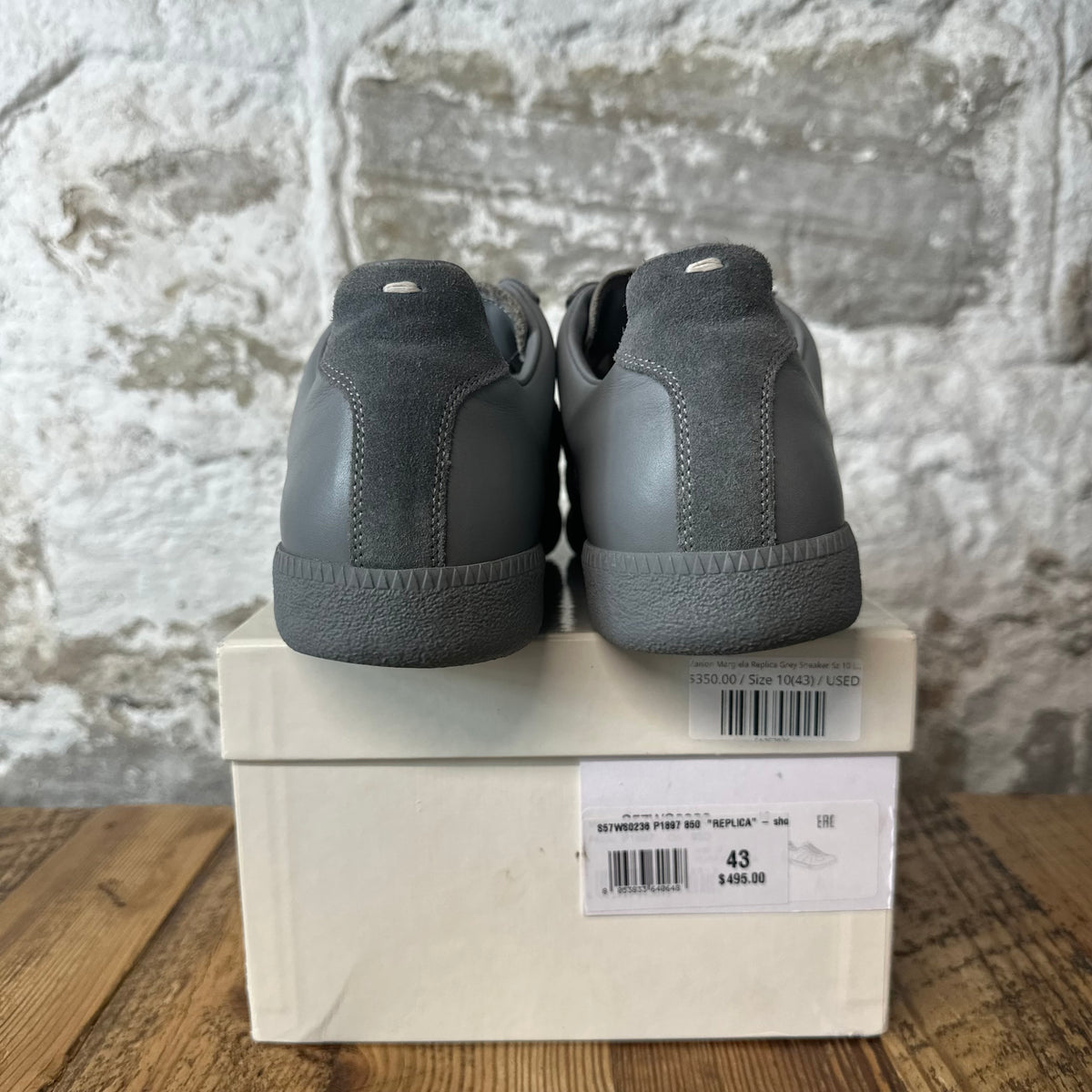 Maison Margiela Replica Grey Sneaker Sz 10 (43)
