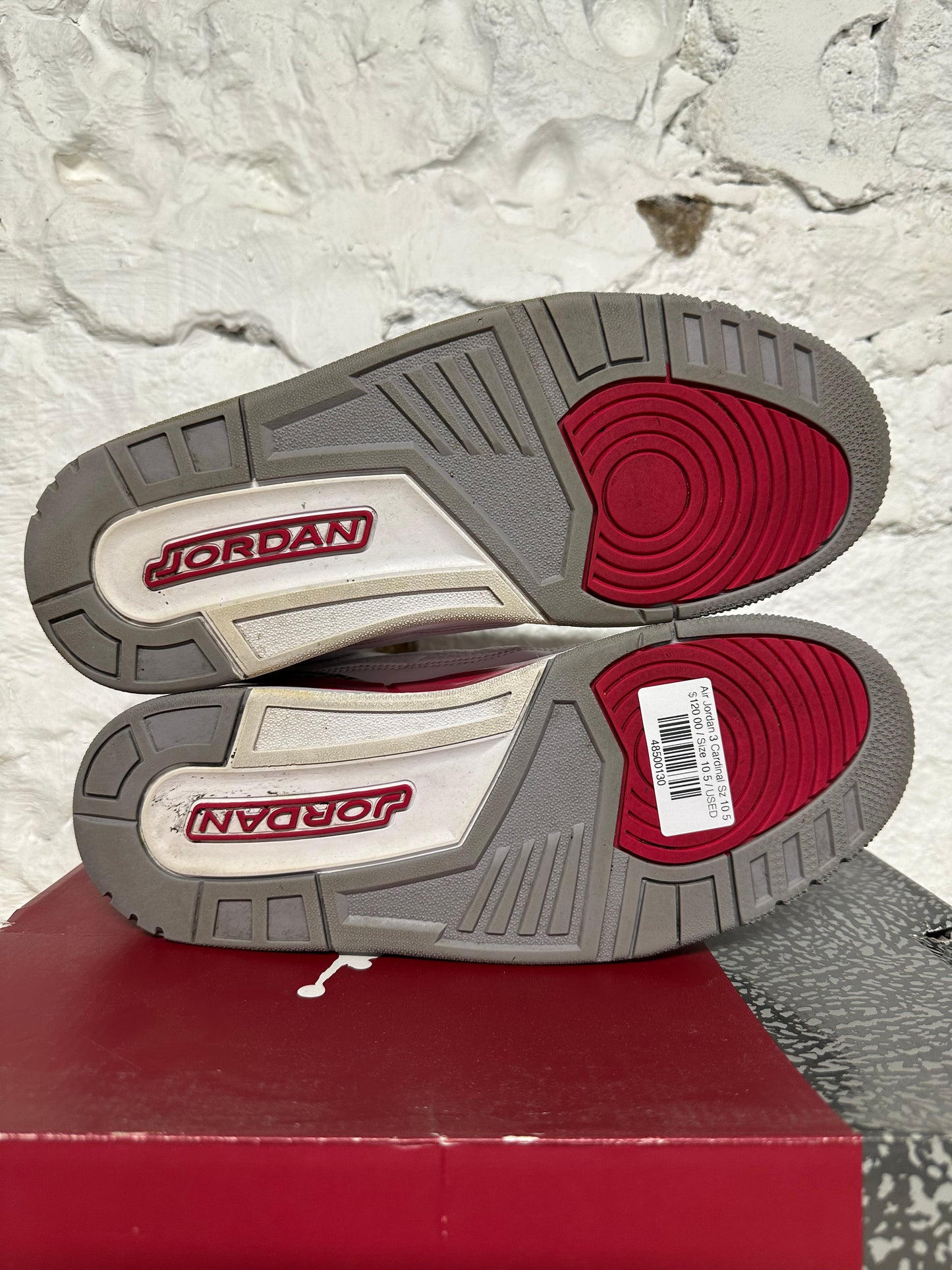 Air Jordan 3 Cardinal Sz 10.5