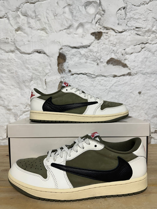 Air Jordan 1 Low Travis Scott Medium Olive Sz 9.5