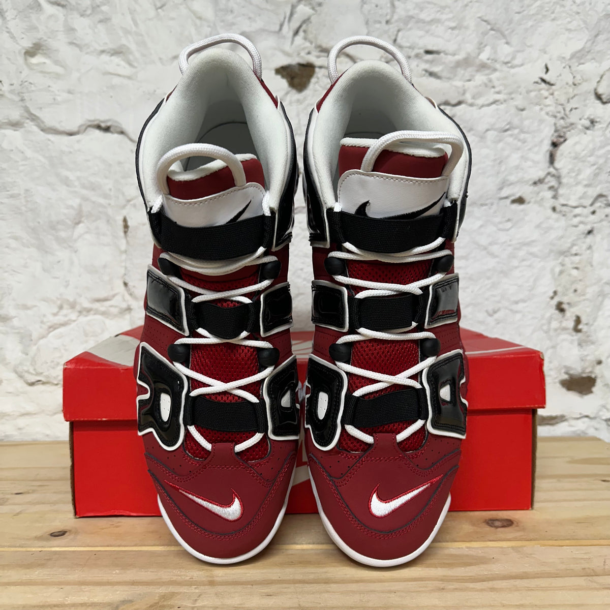 Nike Air More Uptempo Bulls Hoops Pack Sz 14 DS