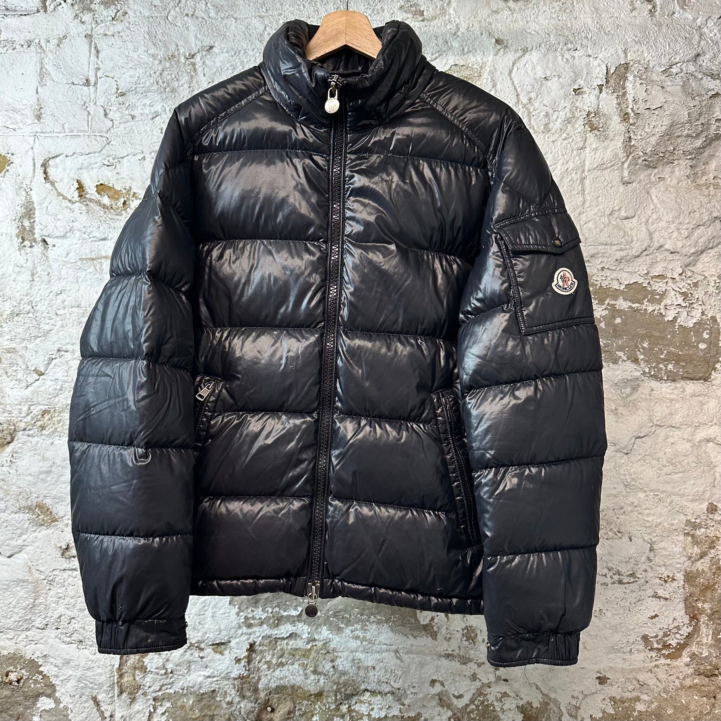 Moncler Maya Giubutto Black Puffer Jacket Sz M (3)