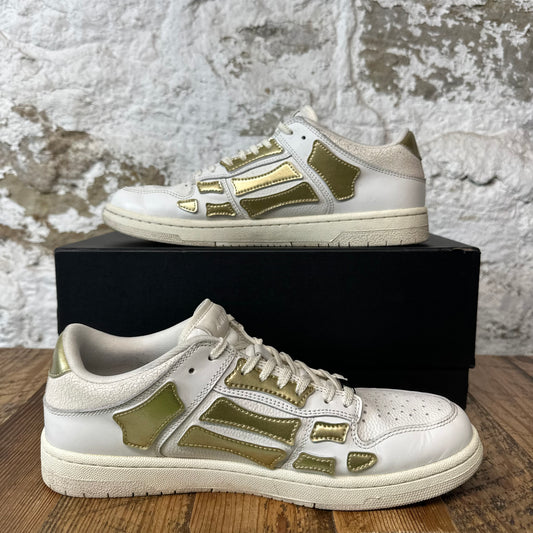 Amiri Gold Skeleton White Sneaker Sz 10 (43)