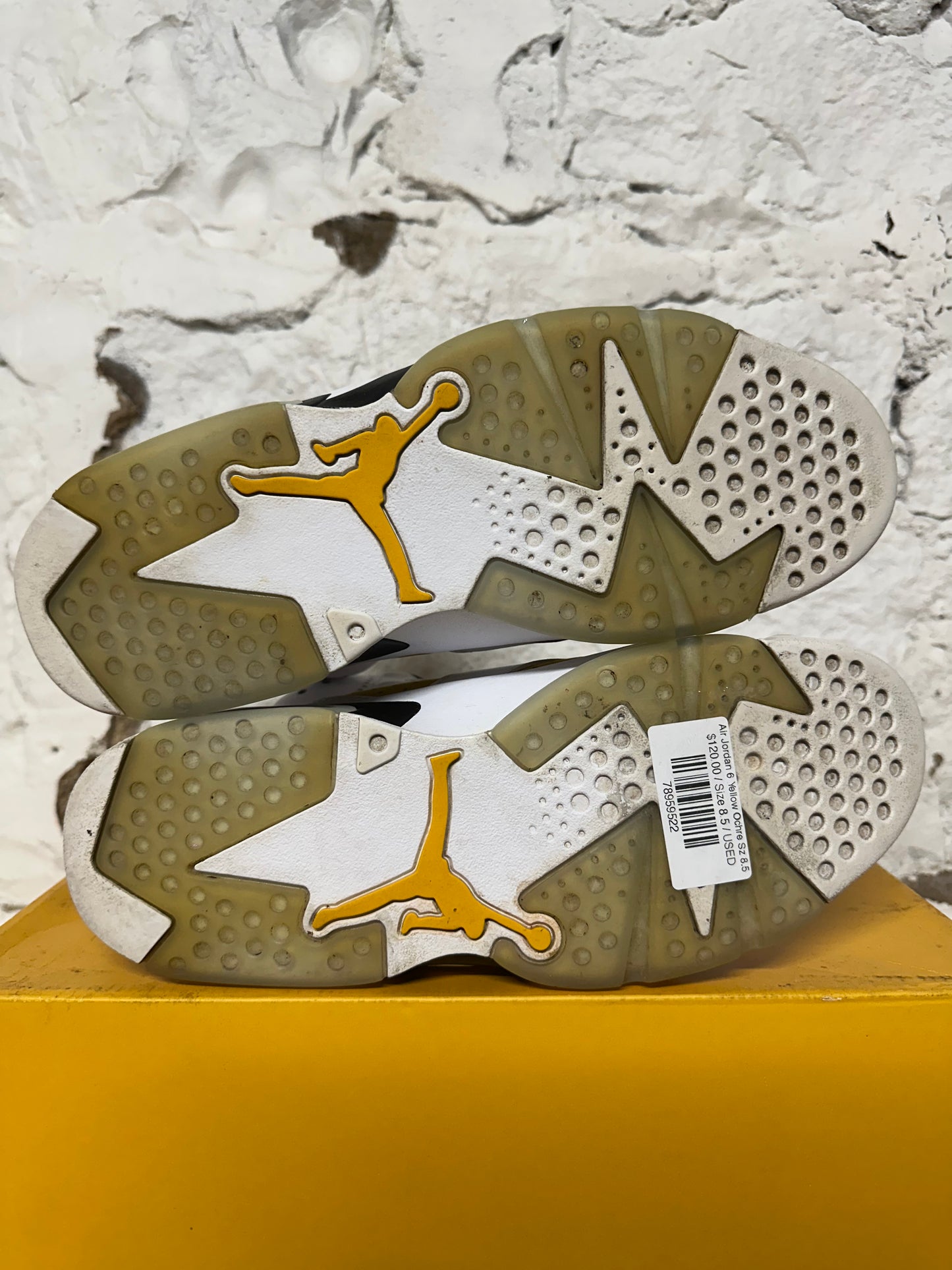 Air Jordan 6 Yellow Ochre Sz 8.5