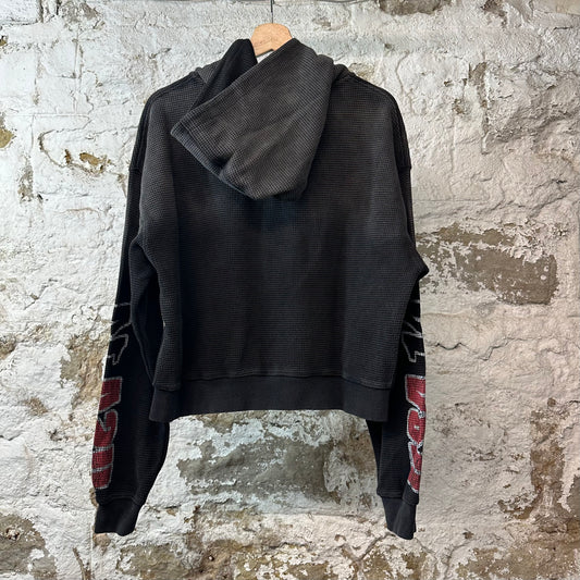 Vale USA14 Thermal Zip Up Black Hoodie