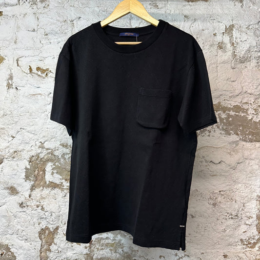 Louis Vuitton Black Monogram Pocket T-shirt Sz XL