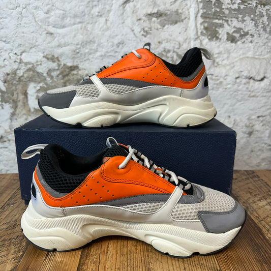 Dior B22 Orange Black White Sneaker Sz 10 (43)