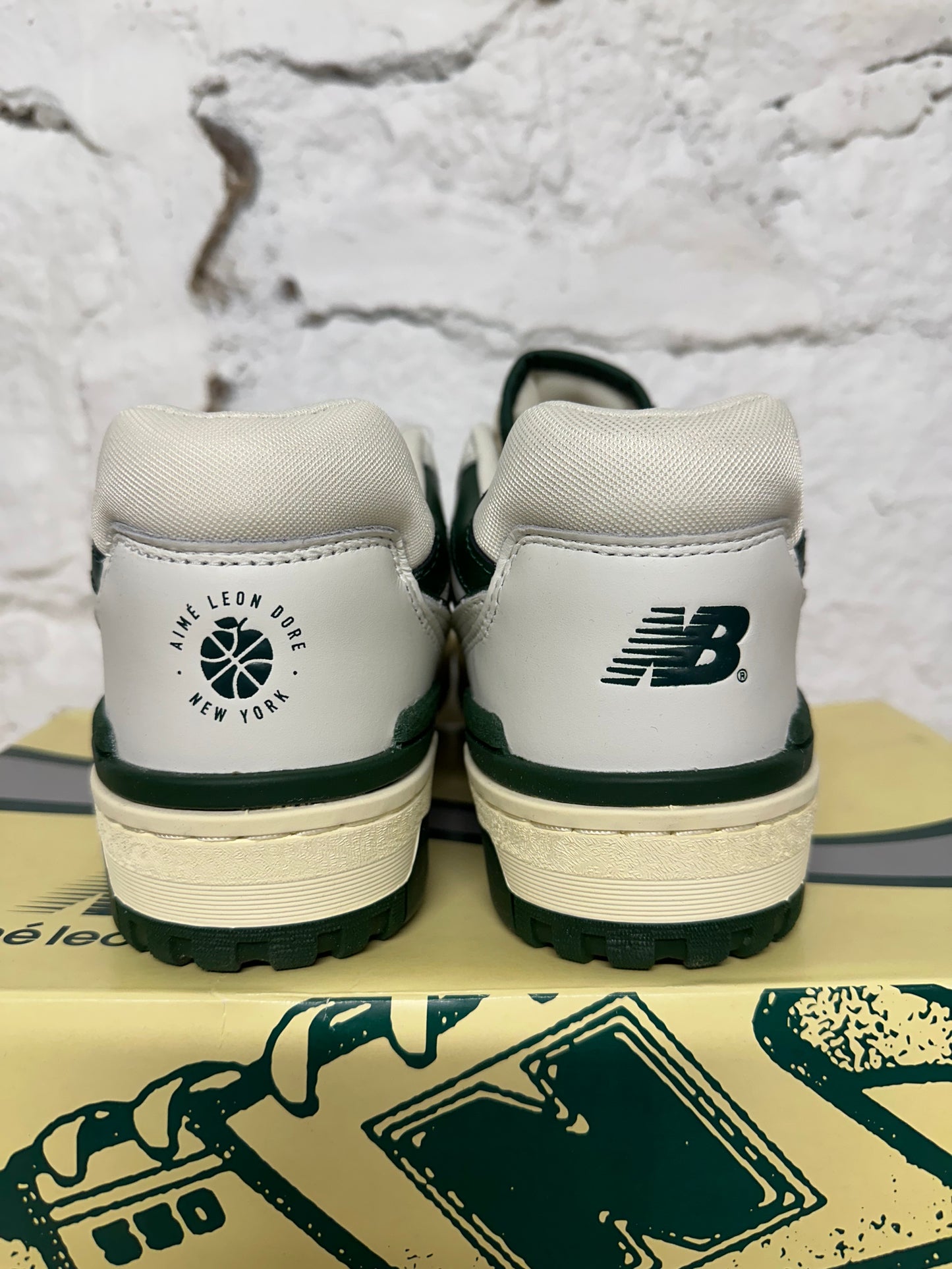 New Balance 550 ALD White Green Sz 8.5 DS
