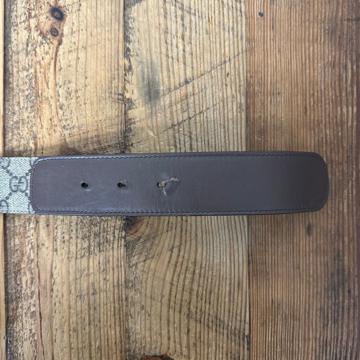 Gucci GG Monogram Tan Belt Sz (85/34)