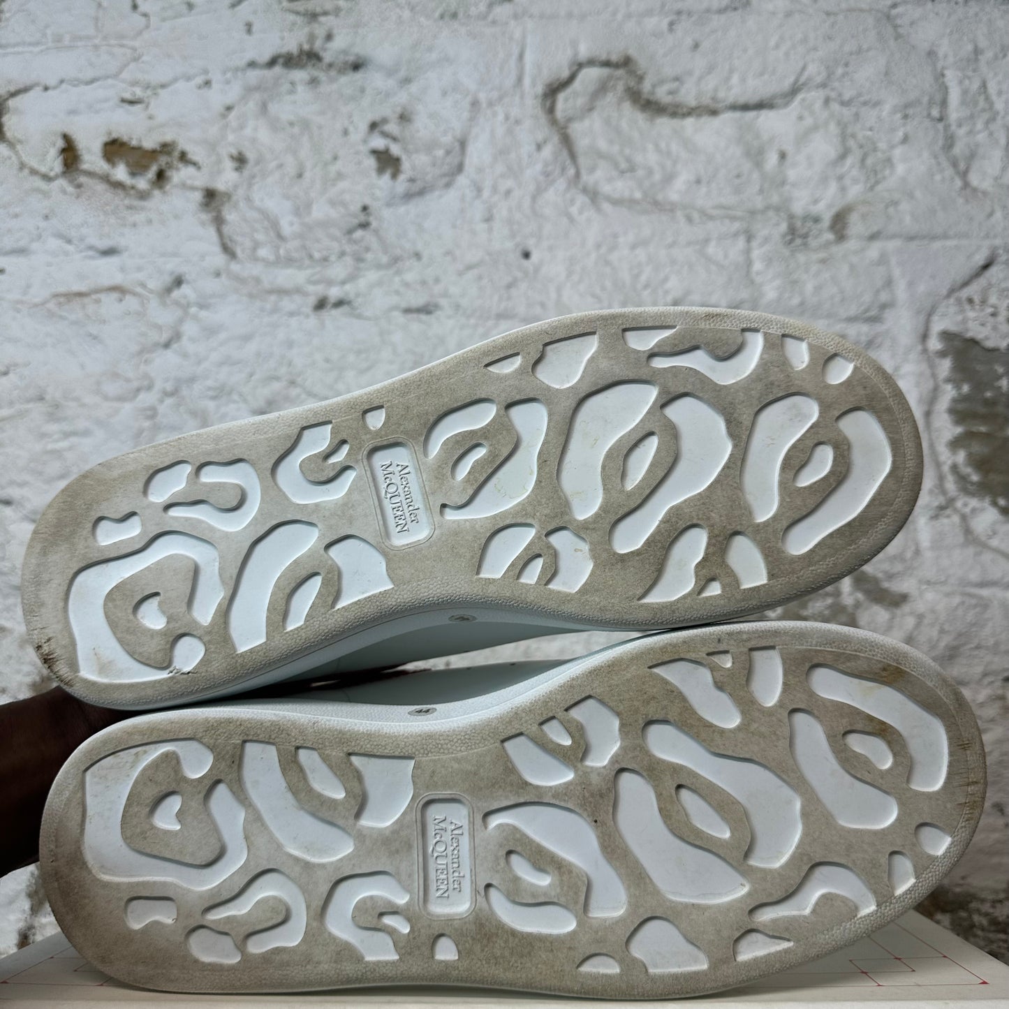 Alexander Mcqueen Red Wax Tab White Sneaker Sz 11 (44)