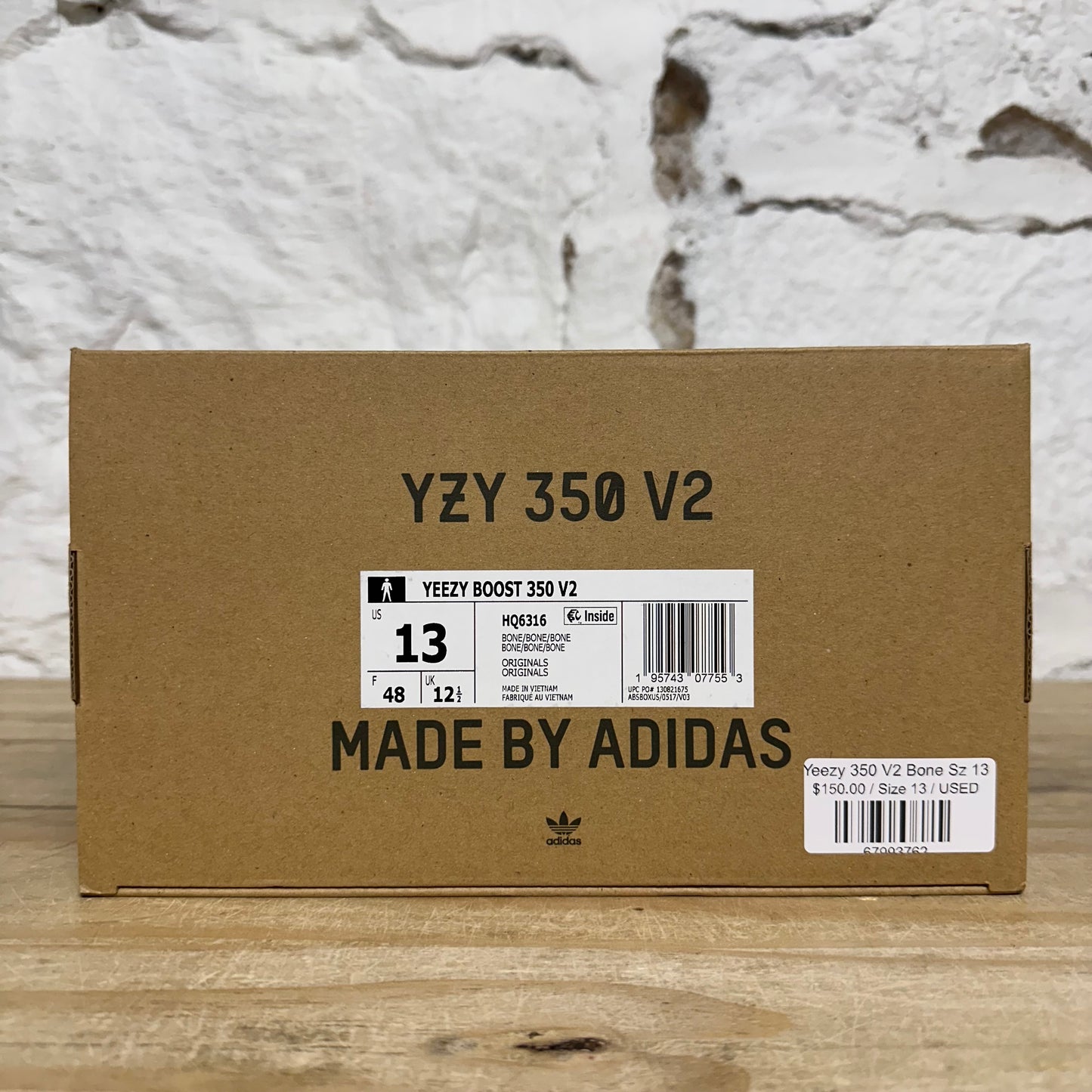 Yeezy 350 V2 Bone Sz 13