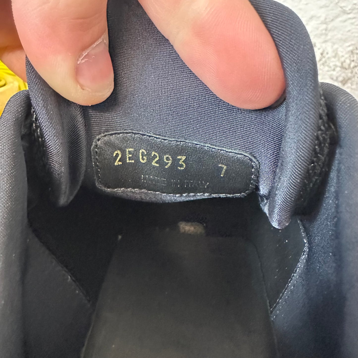 Prada Cloudbust Yellow Black Sneaker Sz 7 No Box