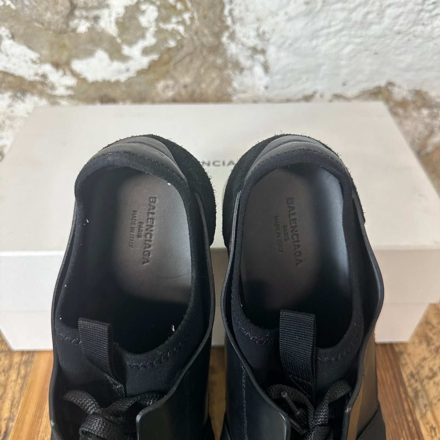 Balenciaga Black White Green Crossection Sneaker Sz 10 (43)