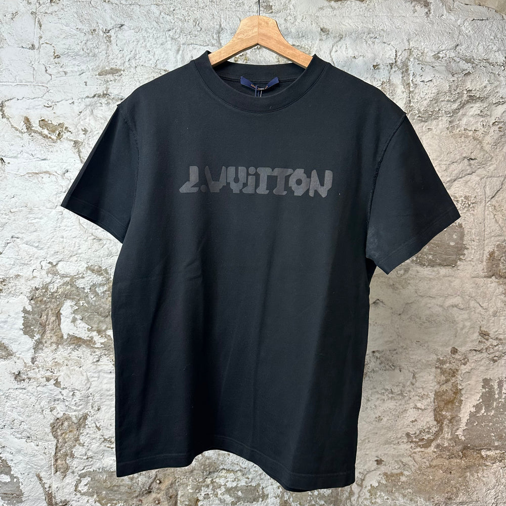 Louis Vuitton 2054 Spellout T-shirt Black Sz S
