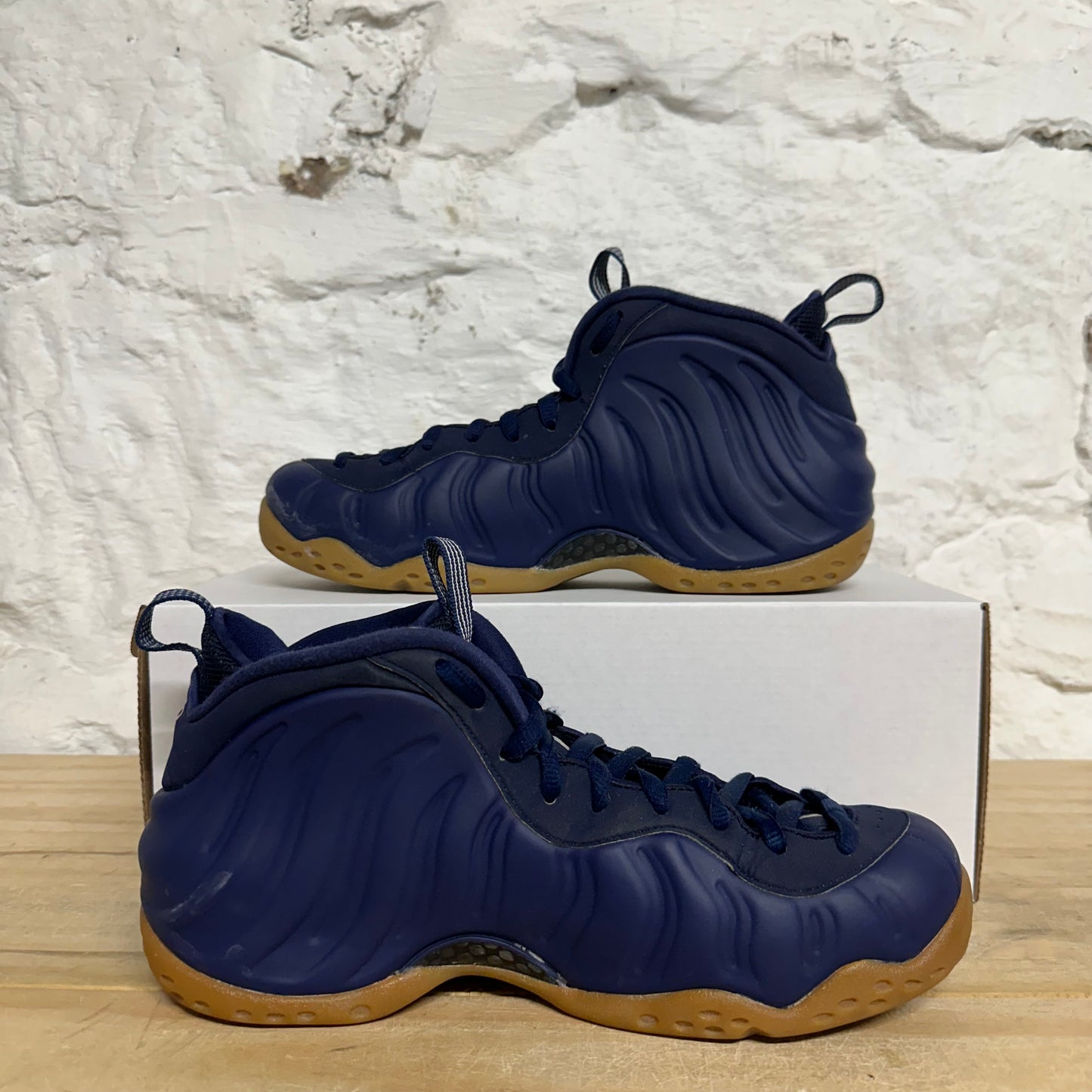Nike Air Foamposite One Navy Gum Sz 8.5