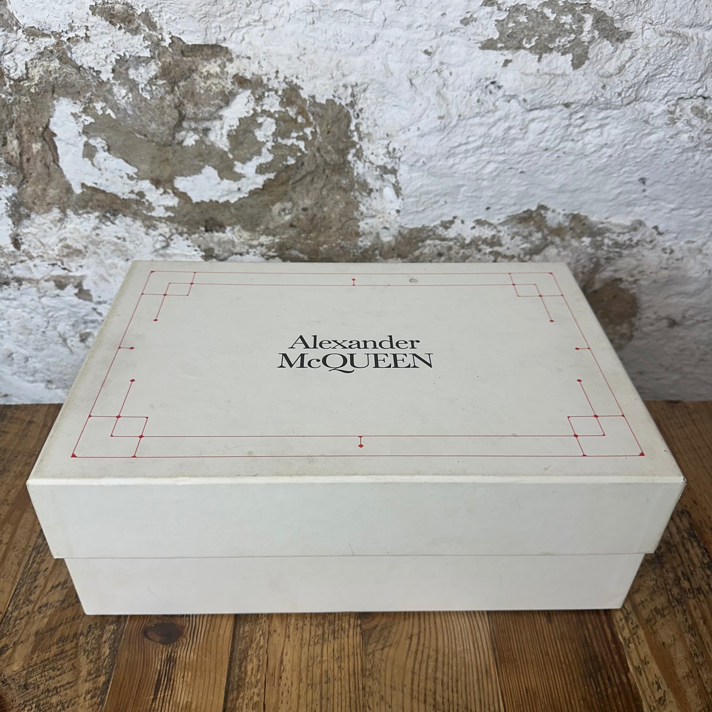 Alexander Mcqueen Iridescent Pink Tab White Sneaker Sz 7 (40)