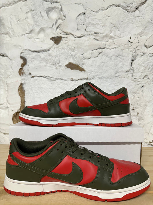 Nike Dunk Low Cargo Khaki Red Sz 13