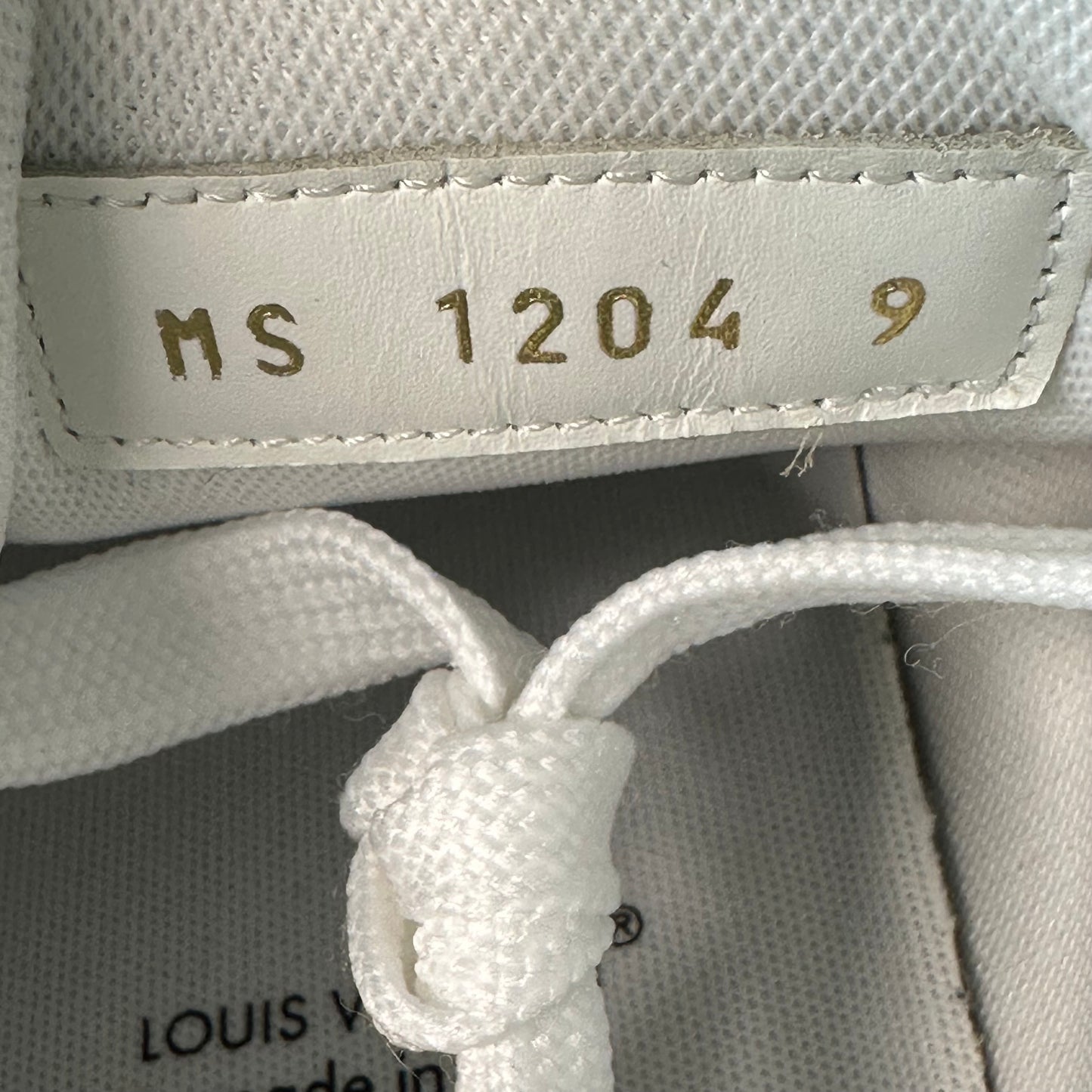 Louis Vuitton Grey Monogram White Trainer Sneaker Sz 10.5 (9LV)