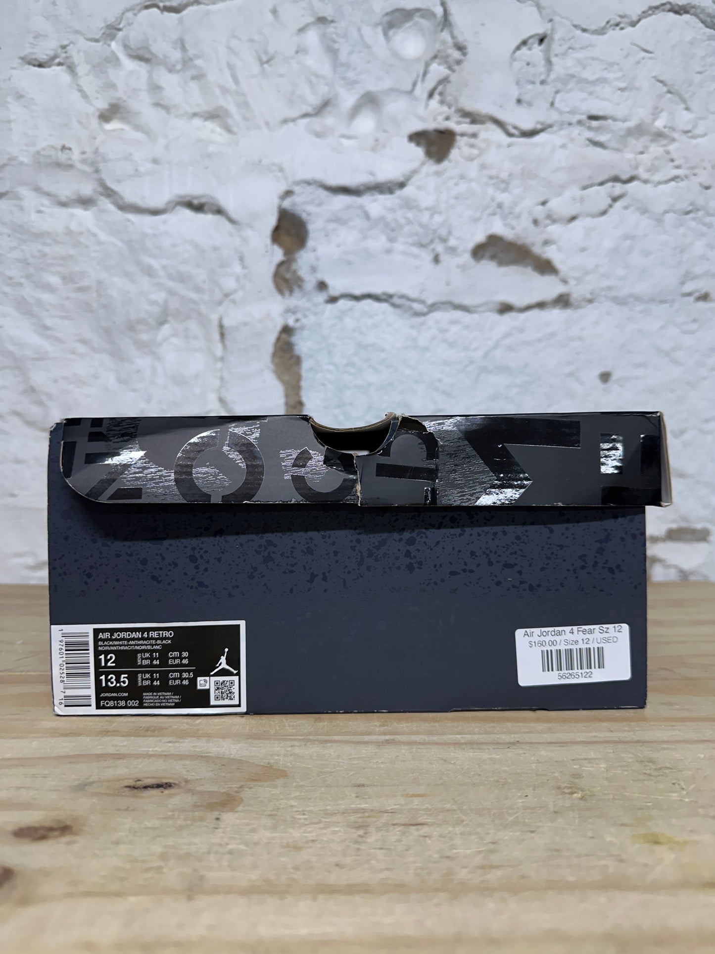 Air Jordan 4 Fear Sz 12