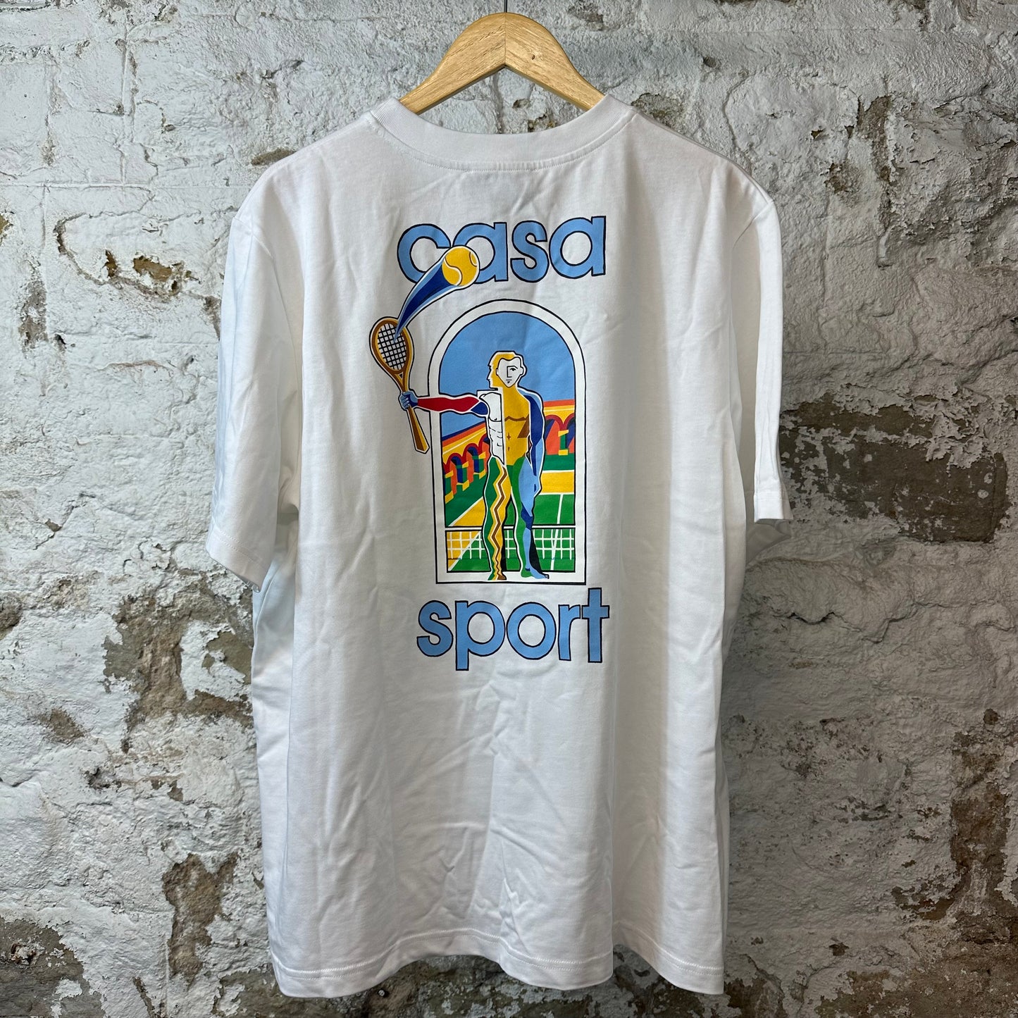 Casablanca Sport Tennis T-shirt White Sz XXXL DS