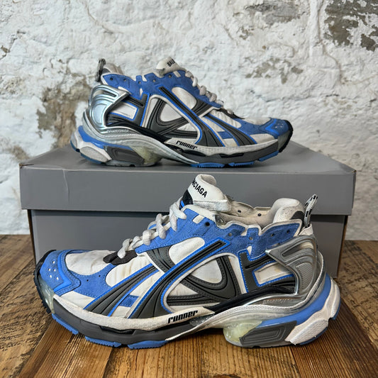 Balenciaga Track Runner Worn Out Blue White Gray Sz 9 (42)