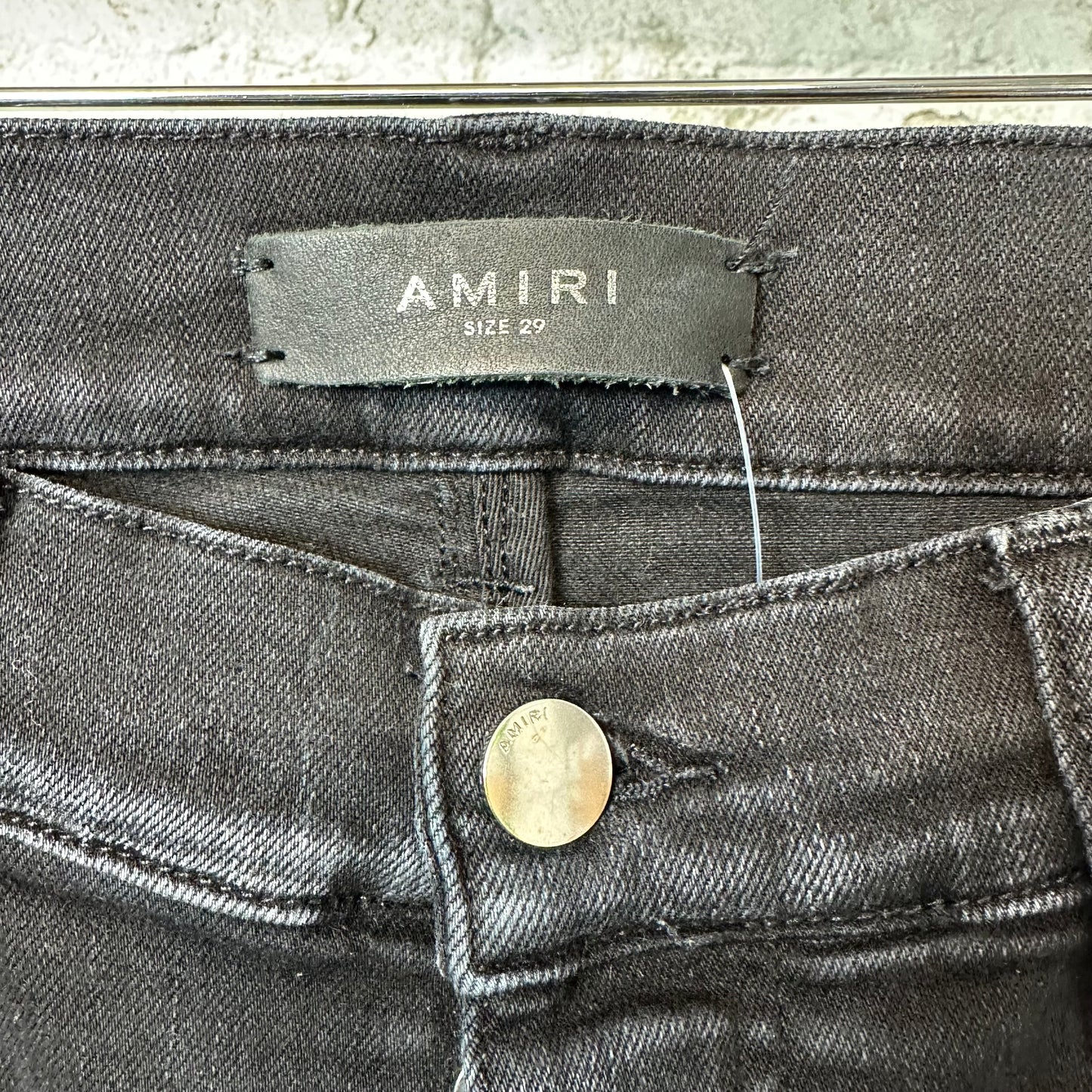 Amiri MX1 Red White Bone Black Denim Jeans Sz 29