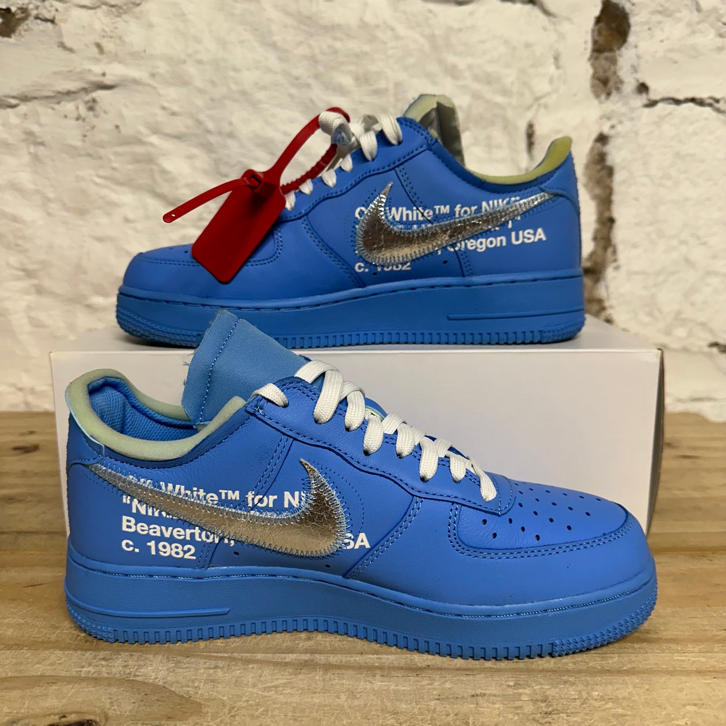 Nike Air Force 1 Low Off-White MCA University Blue Sz 7.5