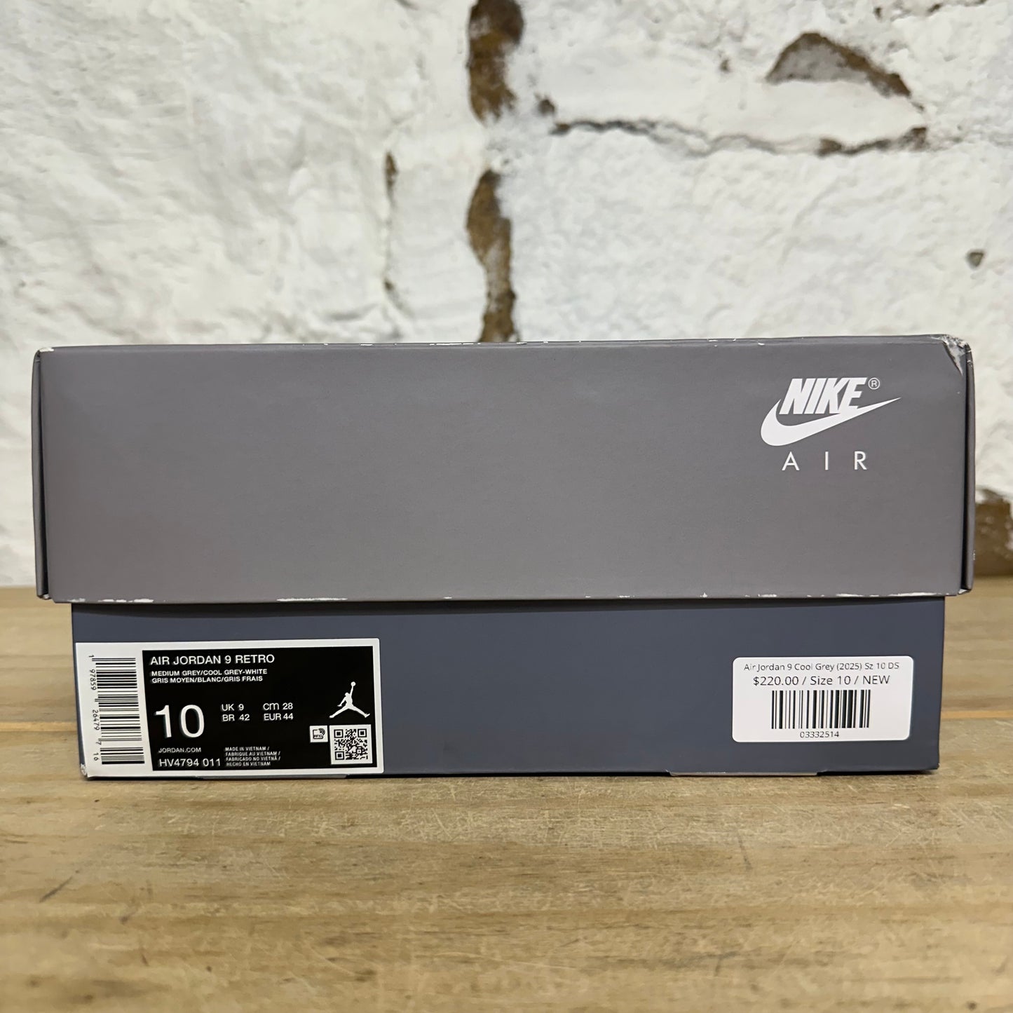 Air Jordan 9 Cool Grey (2025) Sz 10 DS