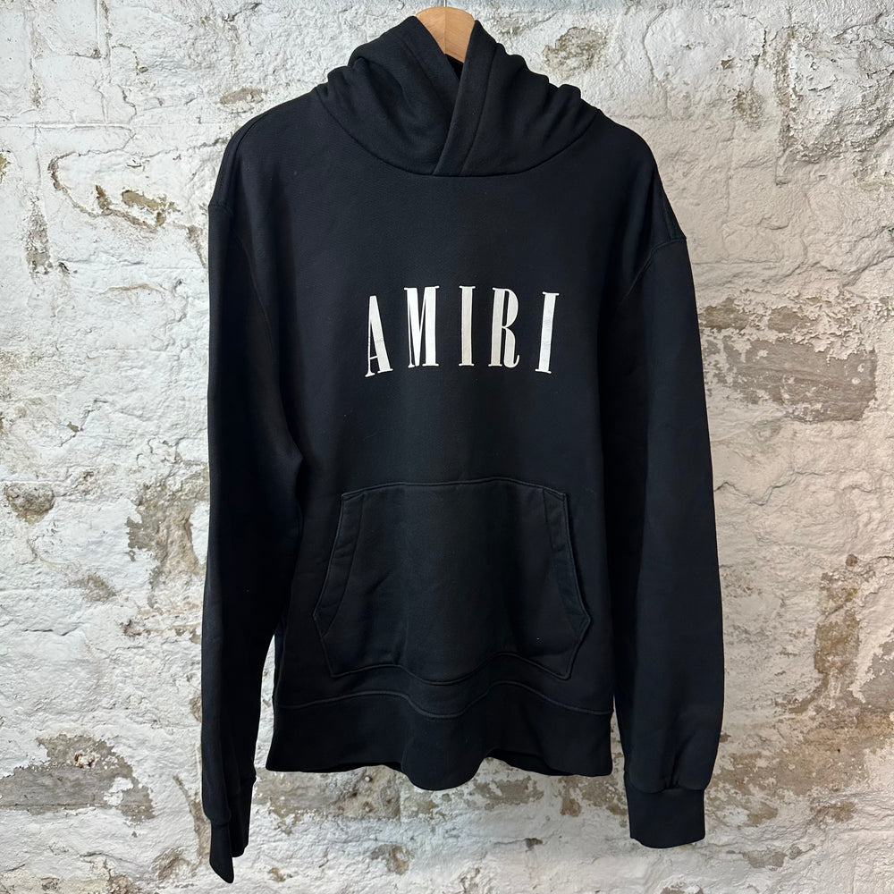 Amiri White Spell Black Hoodie Sz XL