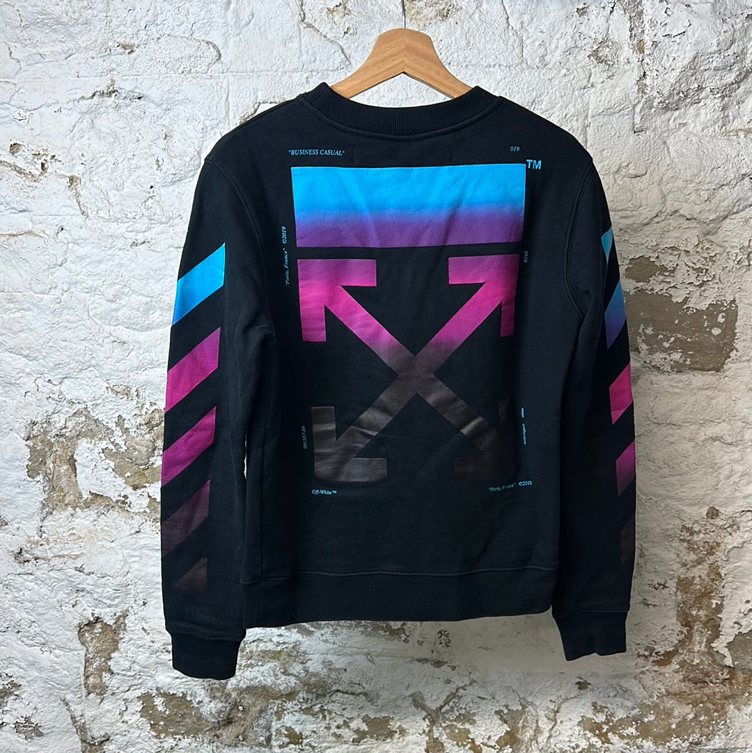 Off-White Black Gradient Crewneck Sz XS