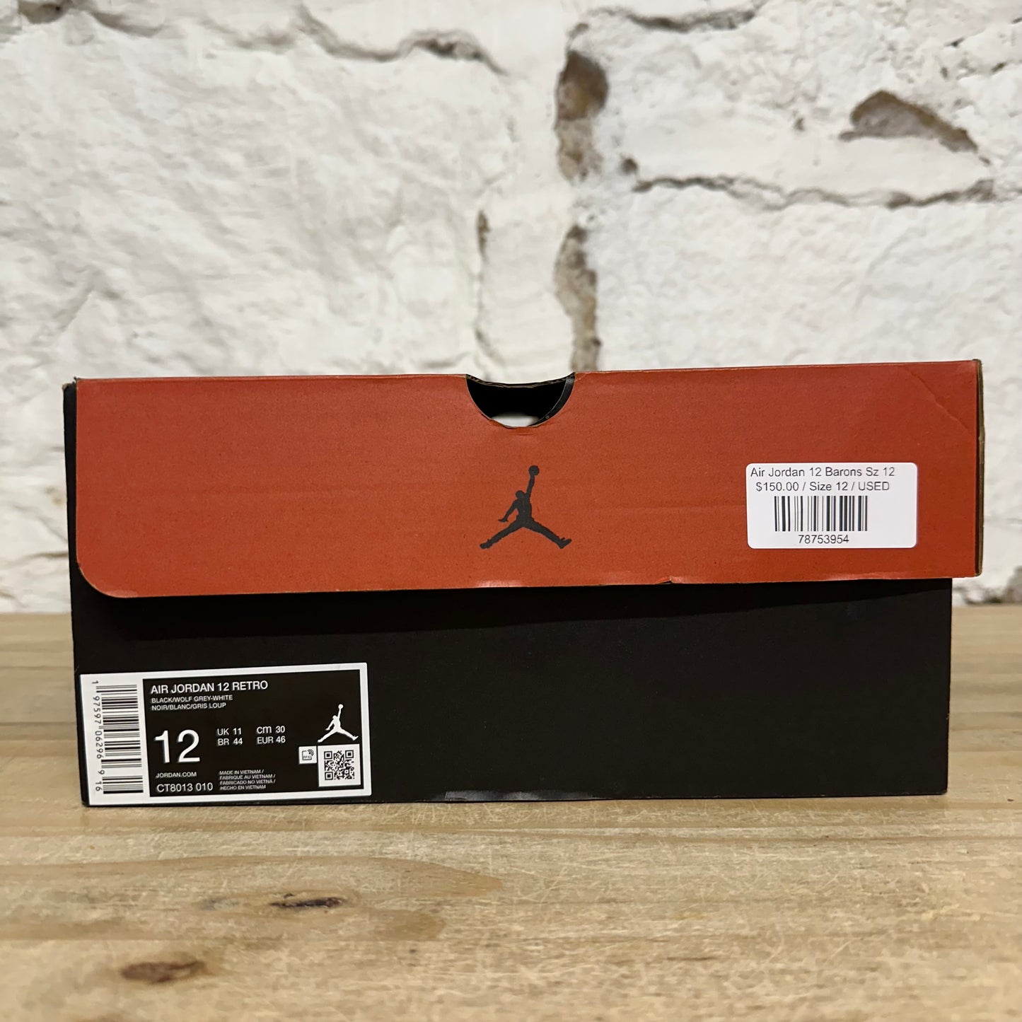 Air Jordan 12 Barons Sz 12