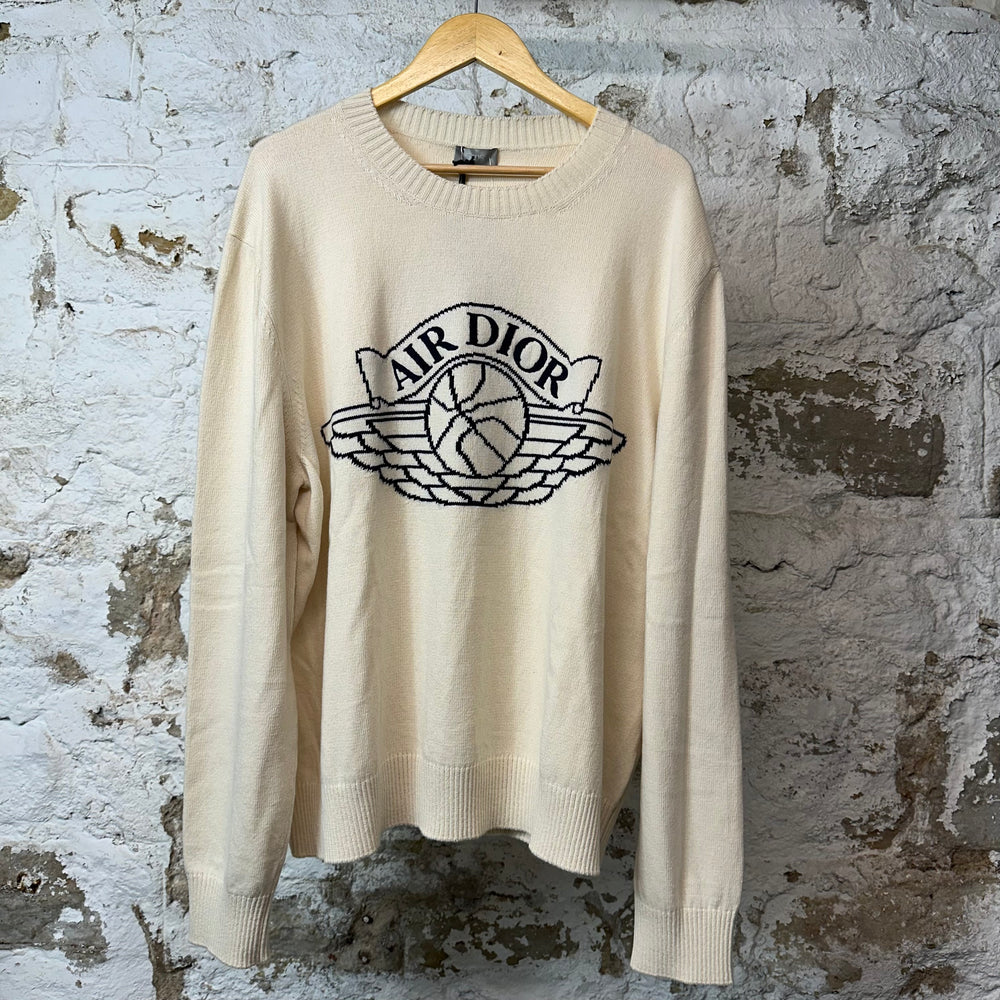 Christian Dior x Jordan Wings Sweater Cream Sz 3XL (XL) DS
