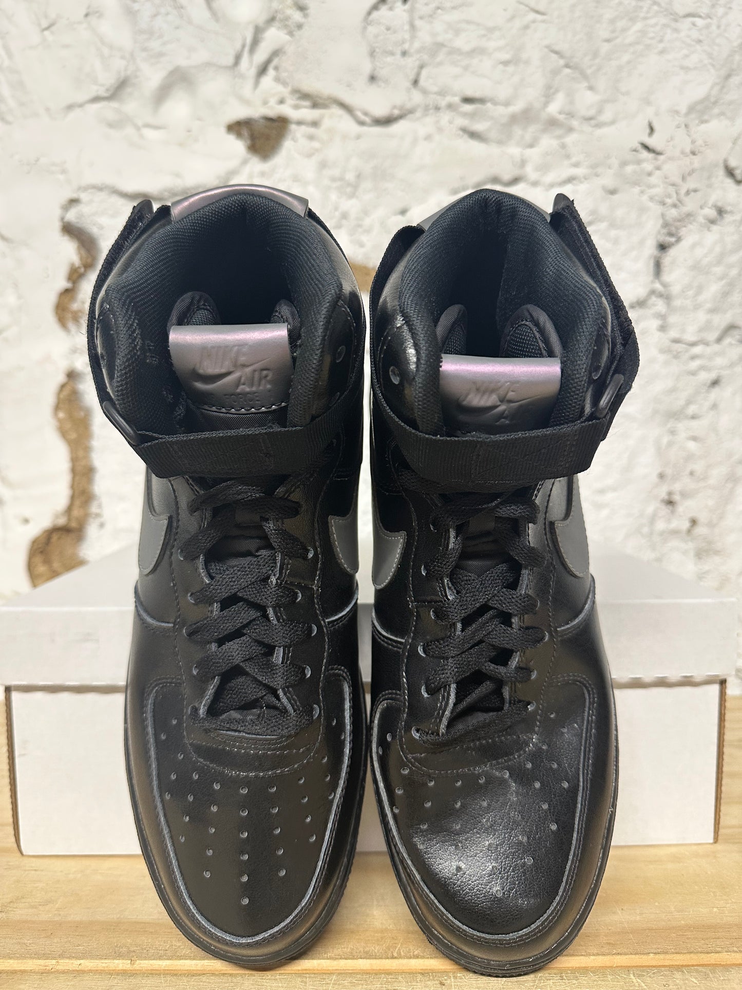 Nike Air Force 1 High Black Iridescent Sz 8