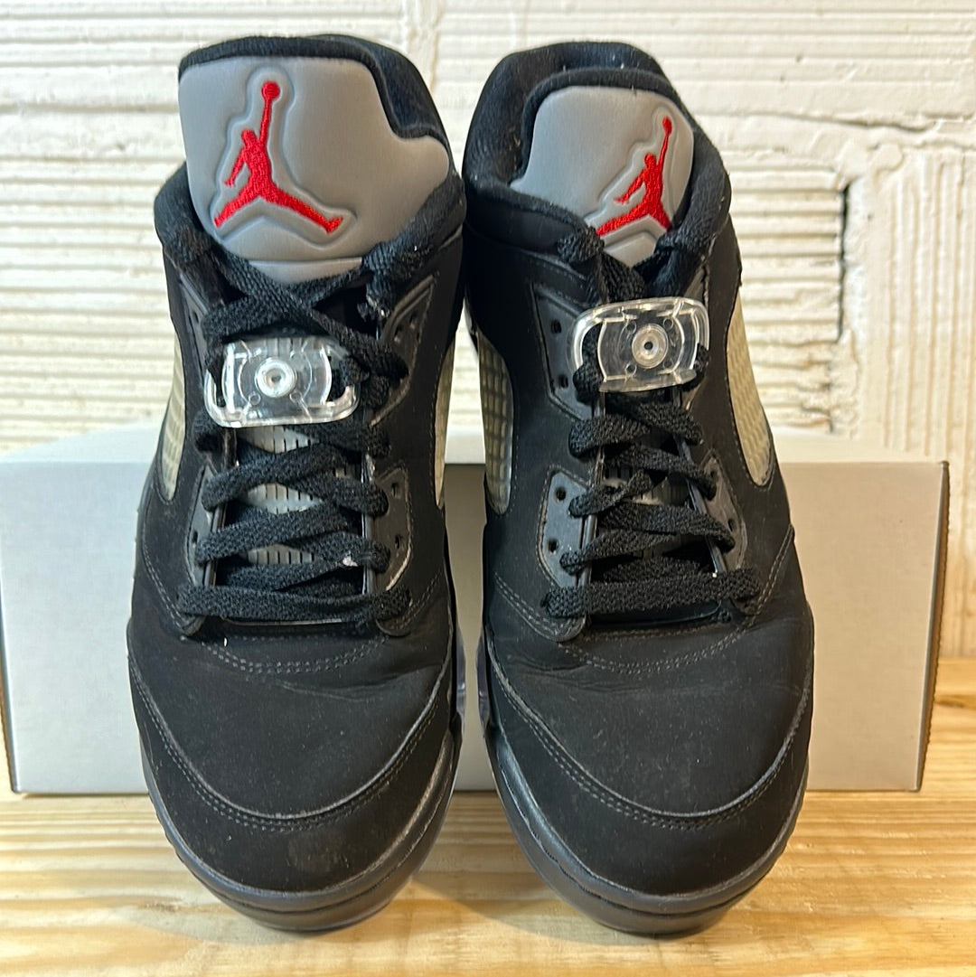 Air Jordan 5 Low Black Metallic Golf Sz 8
